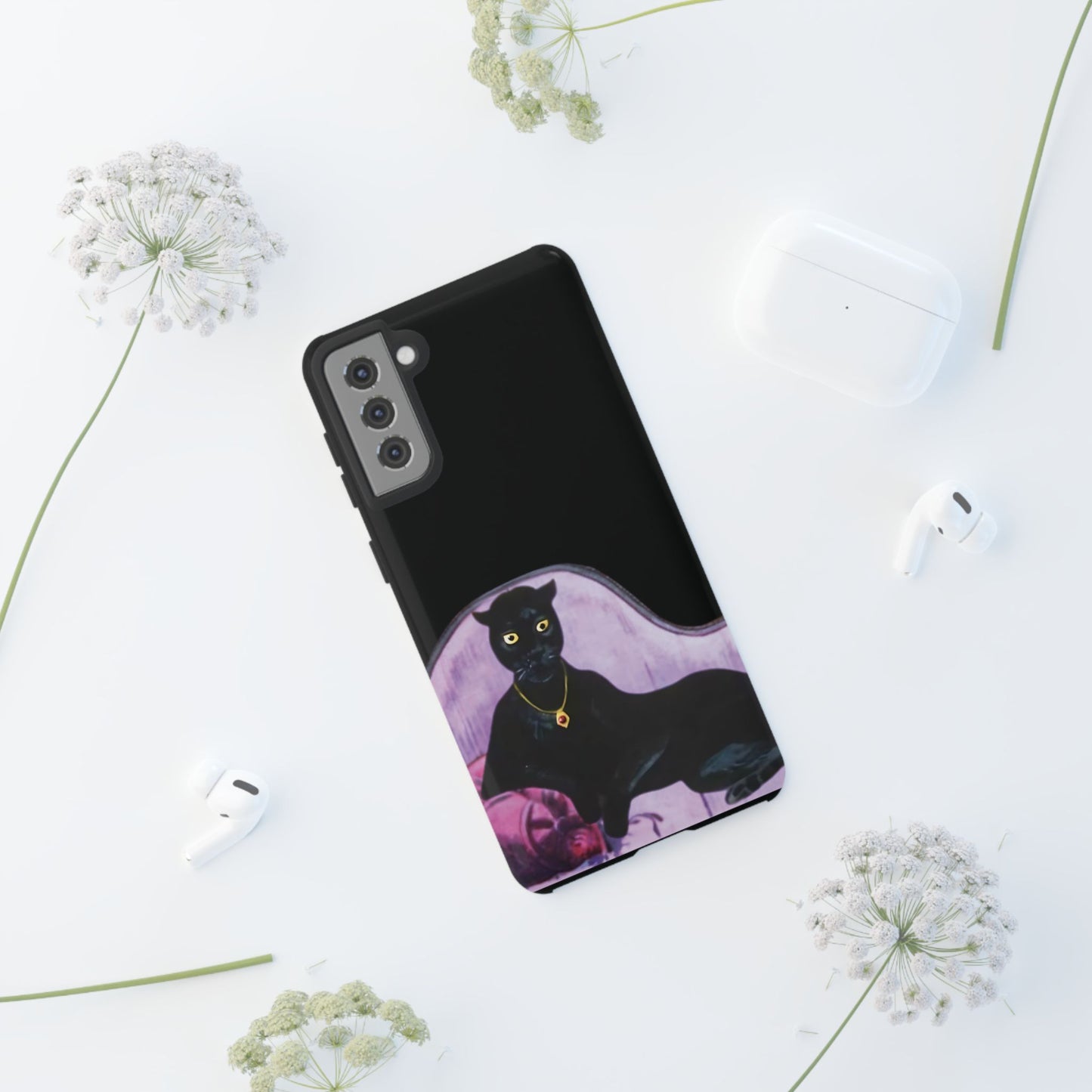 Haunted Mansion Panther Cat Lady Phone Case IPhone and Galaxy