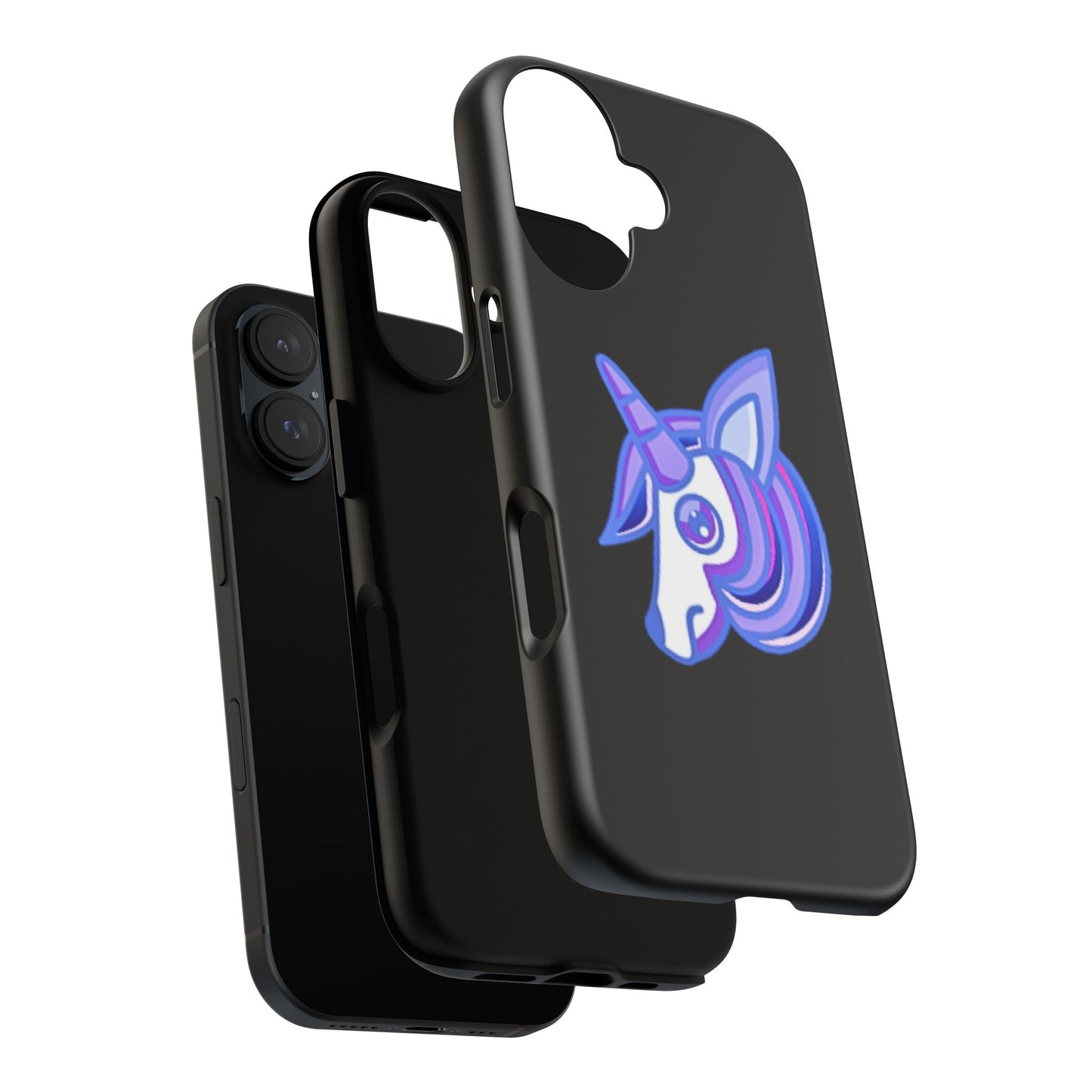 Gothic Unicorn Hard Phone Case for I Phone and Galaxy