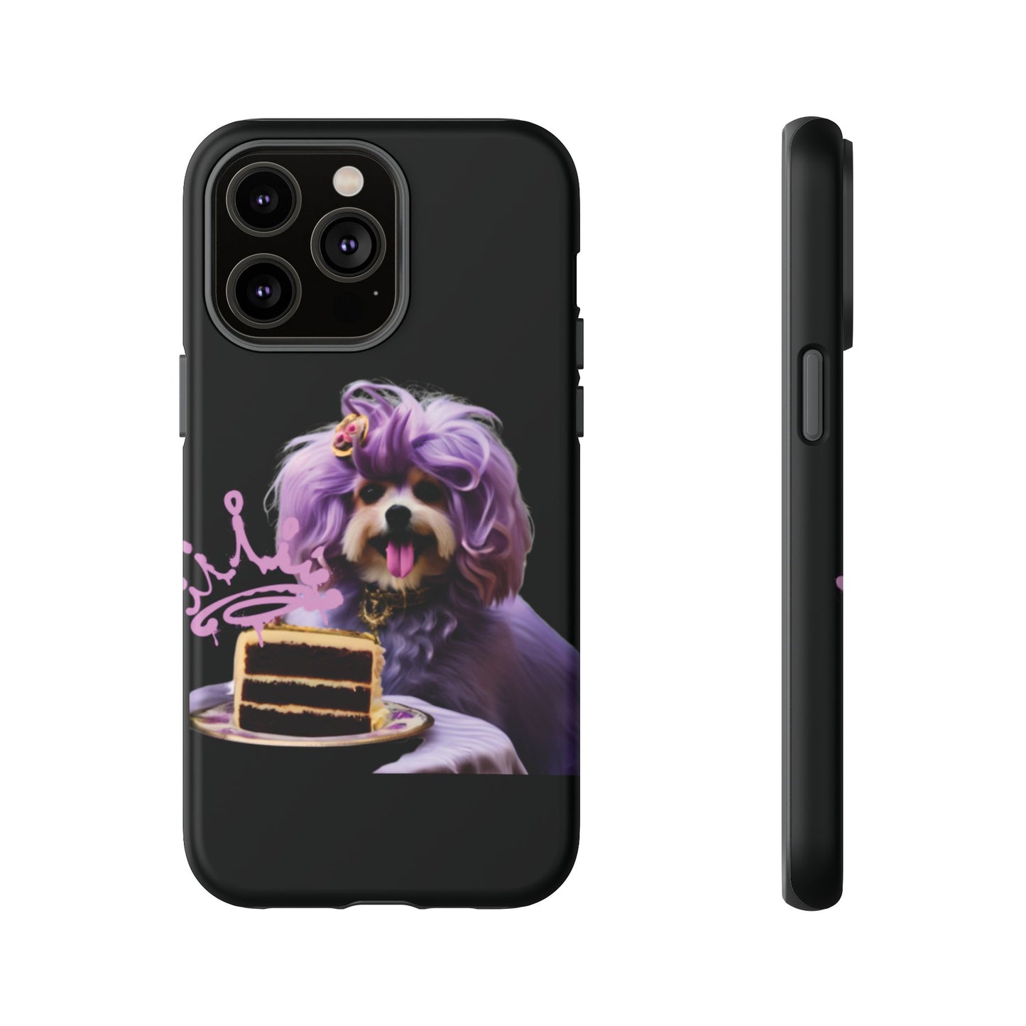 Marie Antoinette Style Dog With Cake Phone Case  for I Phone and Galaxy