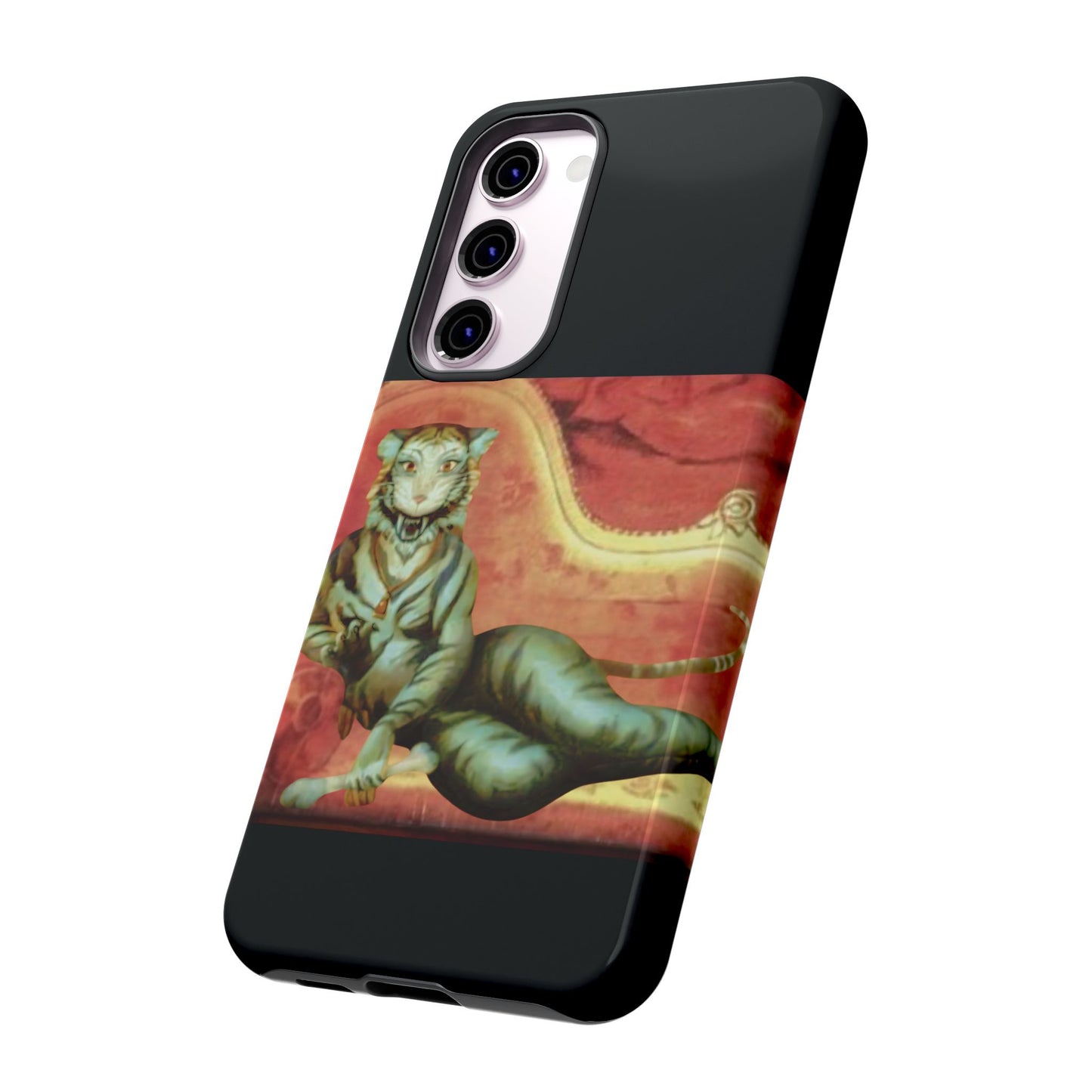 Phone Case - Tiger Lady Changing Portrait Disney Haunted Mansion Hallway Galaxy and iPhone