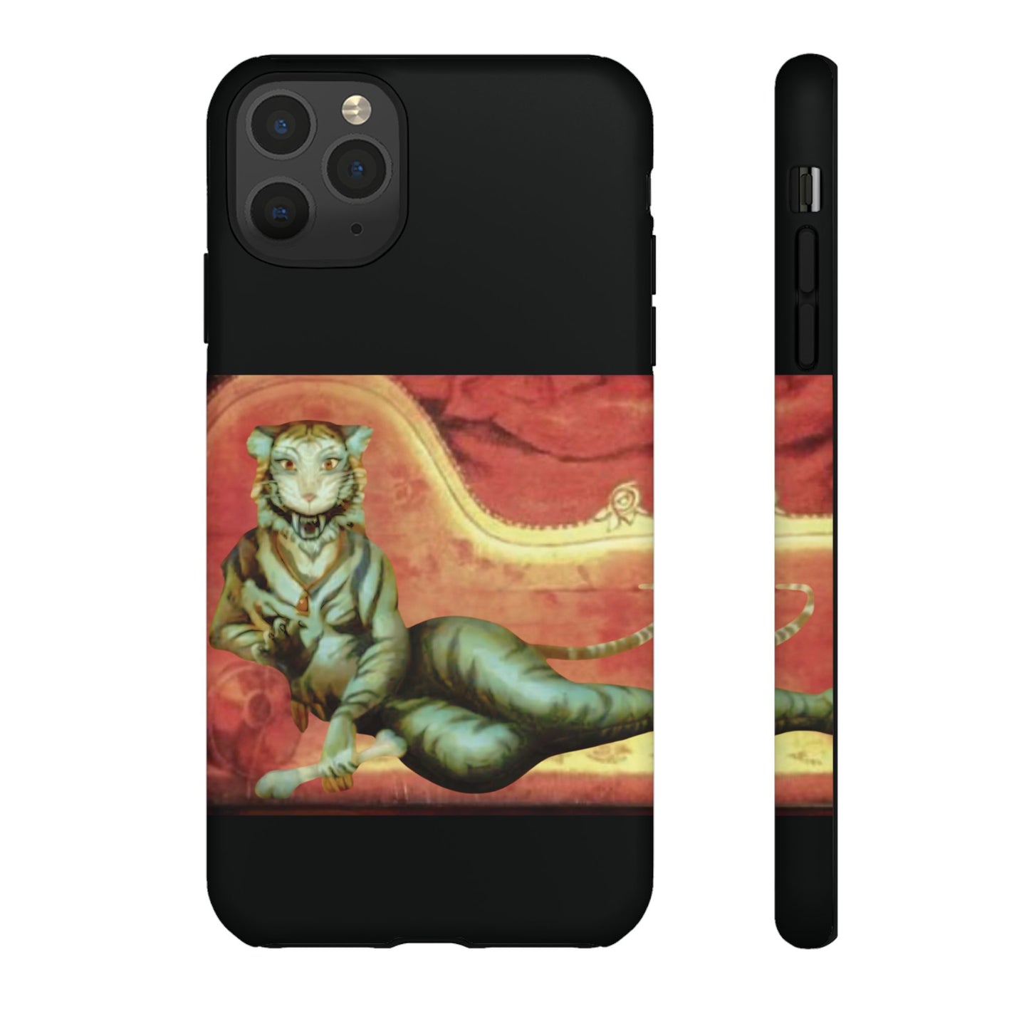 Phone Case - Tiger Lady Changing Portrait Disney Haunted Mansion Hallway Galaxy and iPhone