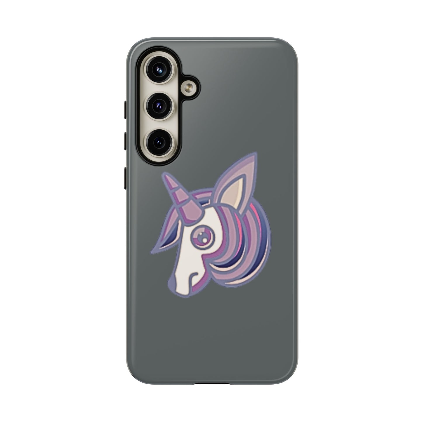 Gothic Unicorn Hard Phone Case for I Phone and Galaxy