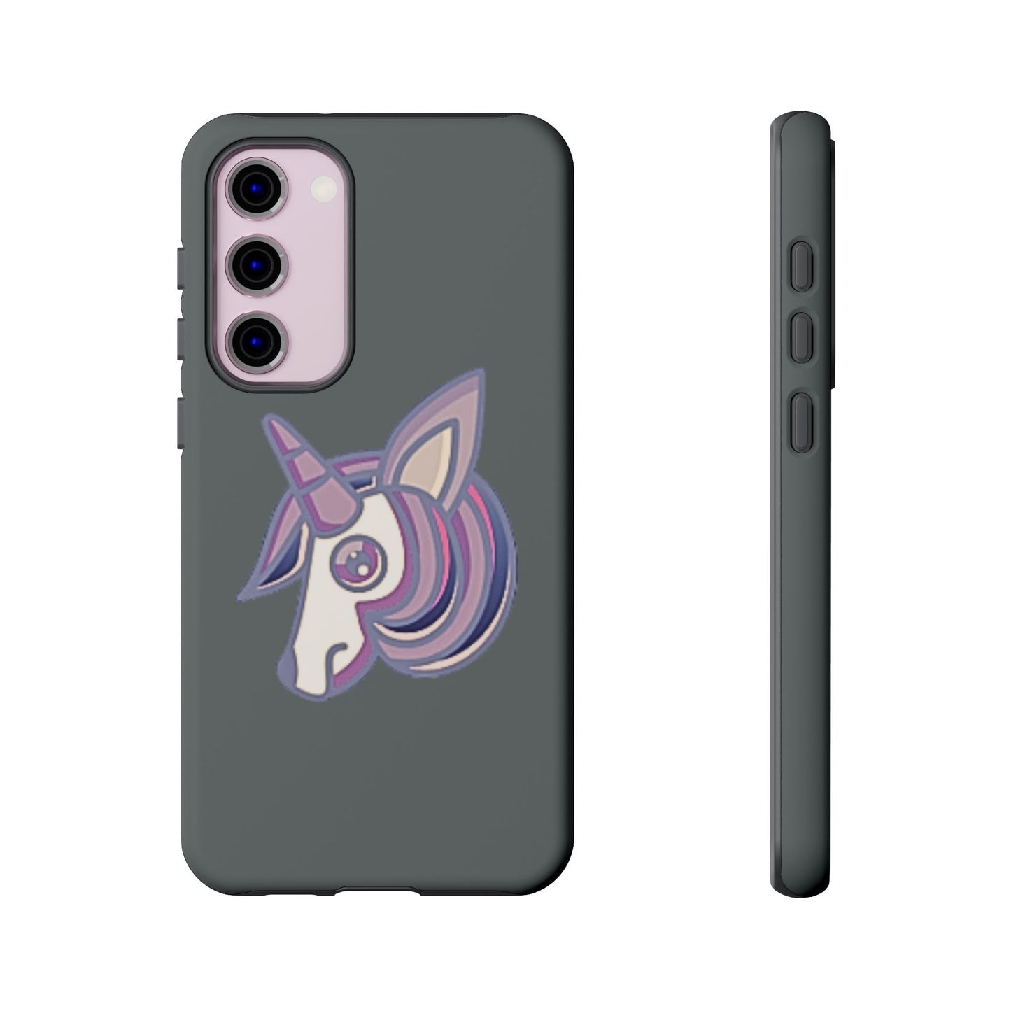 Gothic Unicorn Hard Phone Case for I Phone and Galaxy