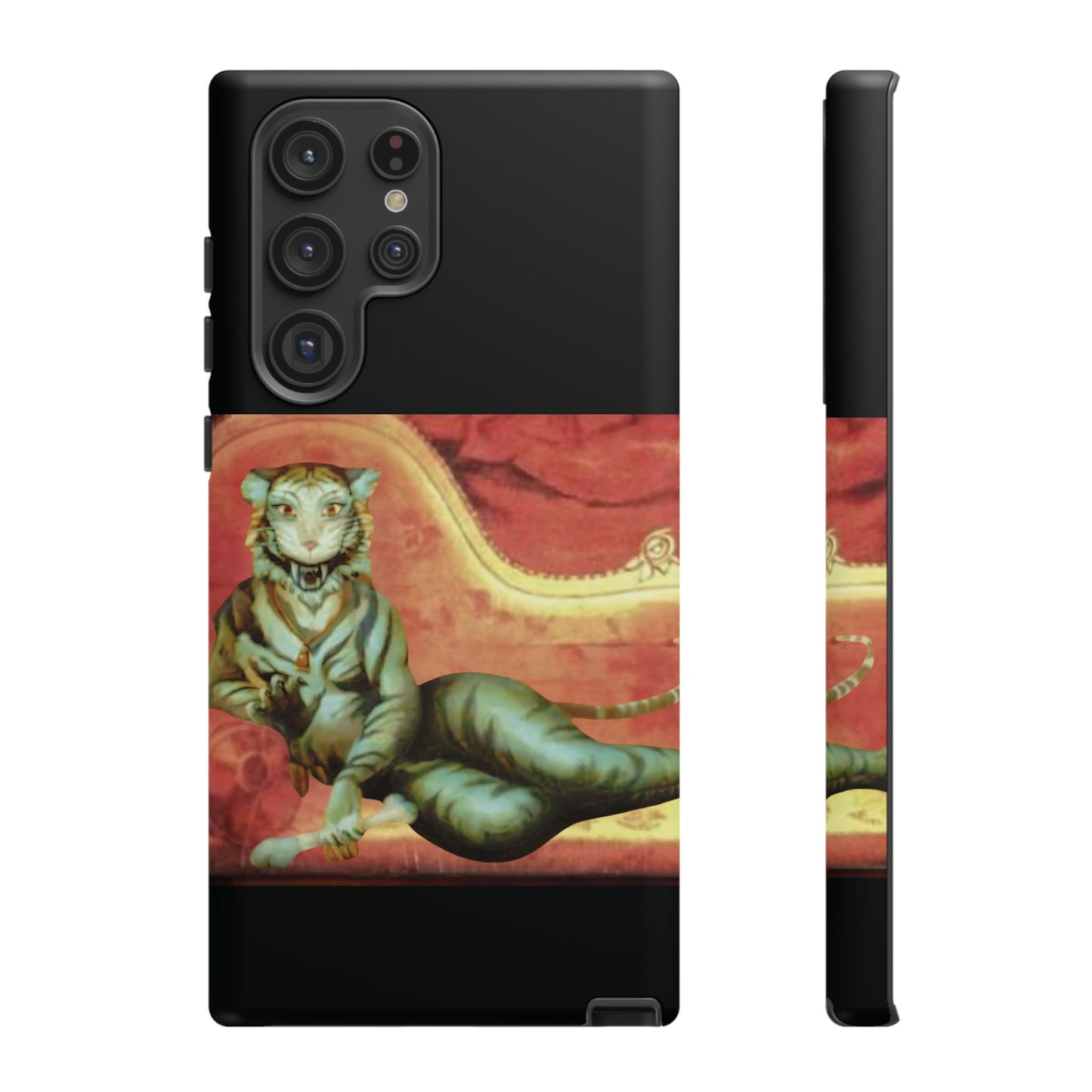 Phone Case - Tiger Lady Changing Portrait Disney Haunted Mansion Hallway Galaxy and iPhone