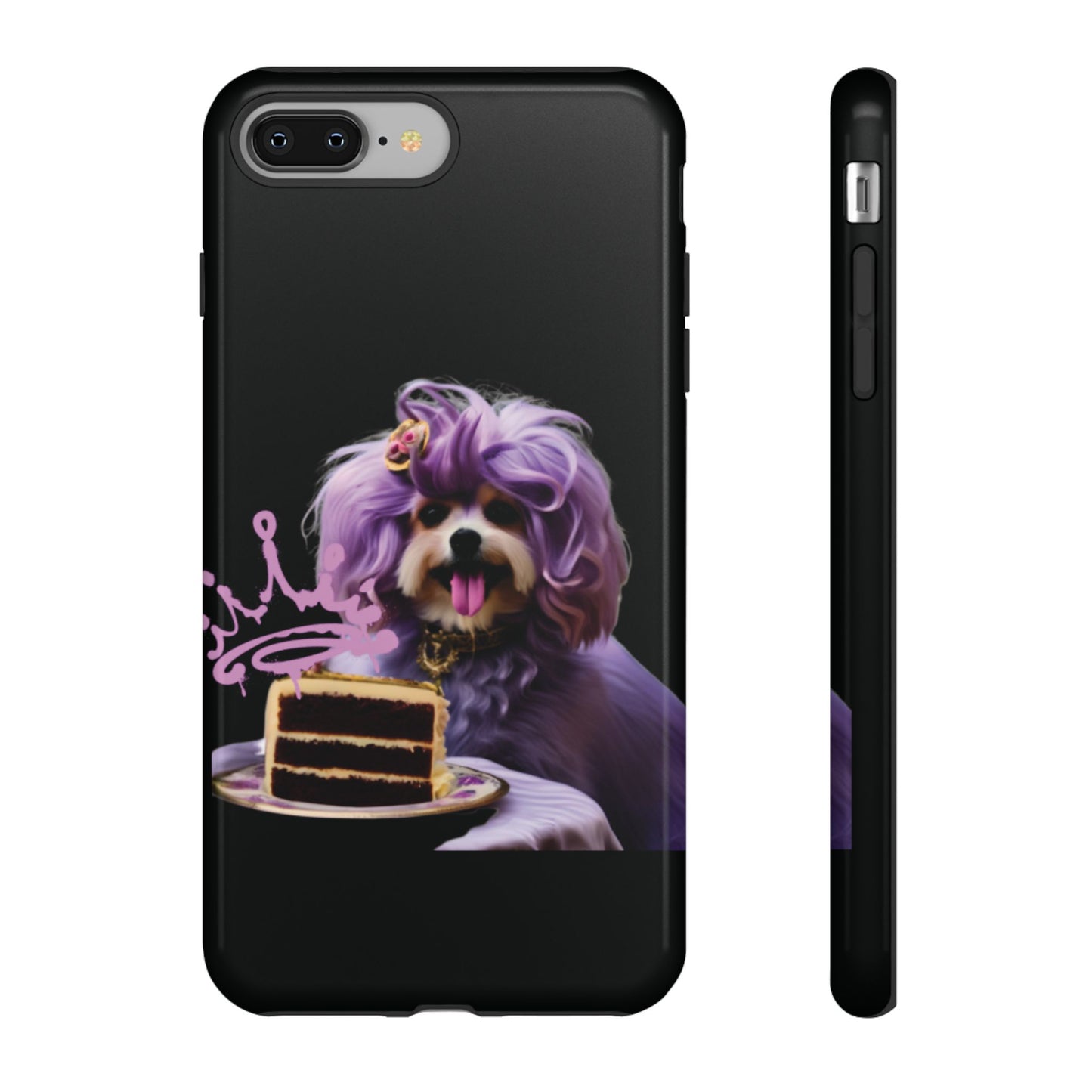 Marie Antoinette Style Dog With Cake Phone Case  for I Phone and Galaxy