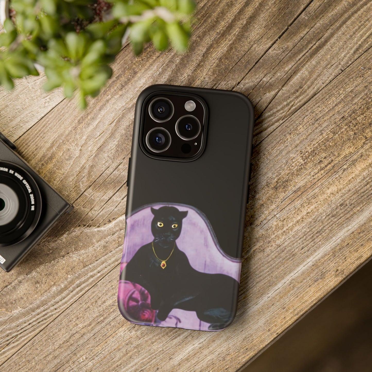 Haunted Mansion Panther Cat Lady Phone Case IPhone and Galaxy