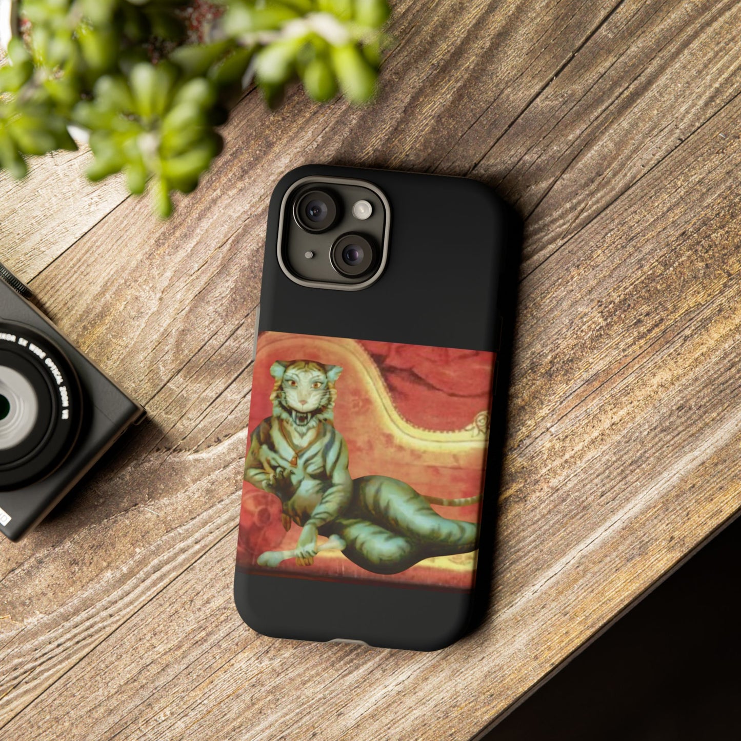 Phone Case - Tiger Lady Changing Portrait Disney Haunted Mansion Hallway Galaxy and iPhone