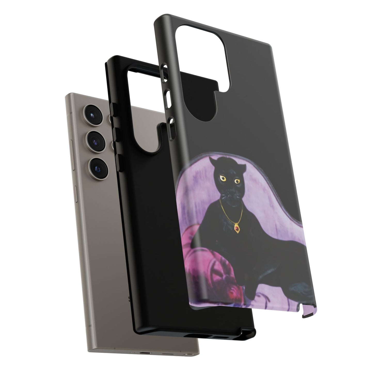 Haunted Mansion Panther Cat Lady Phone Case IPhone and Galaxy