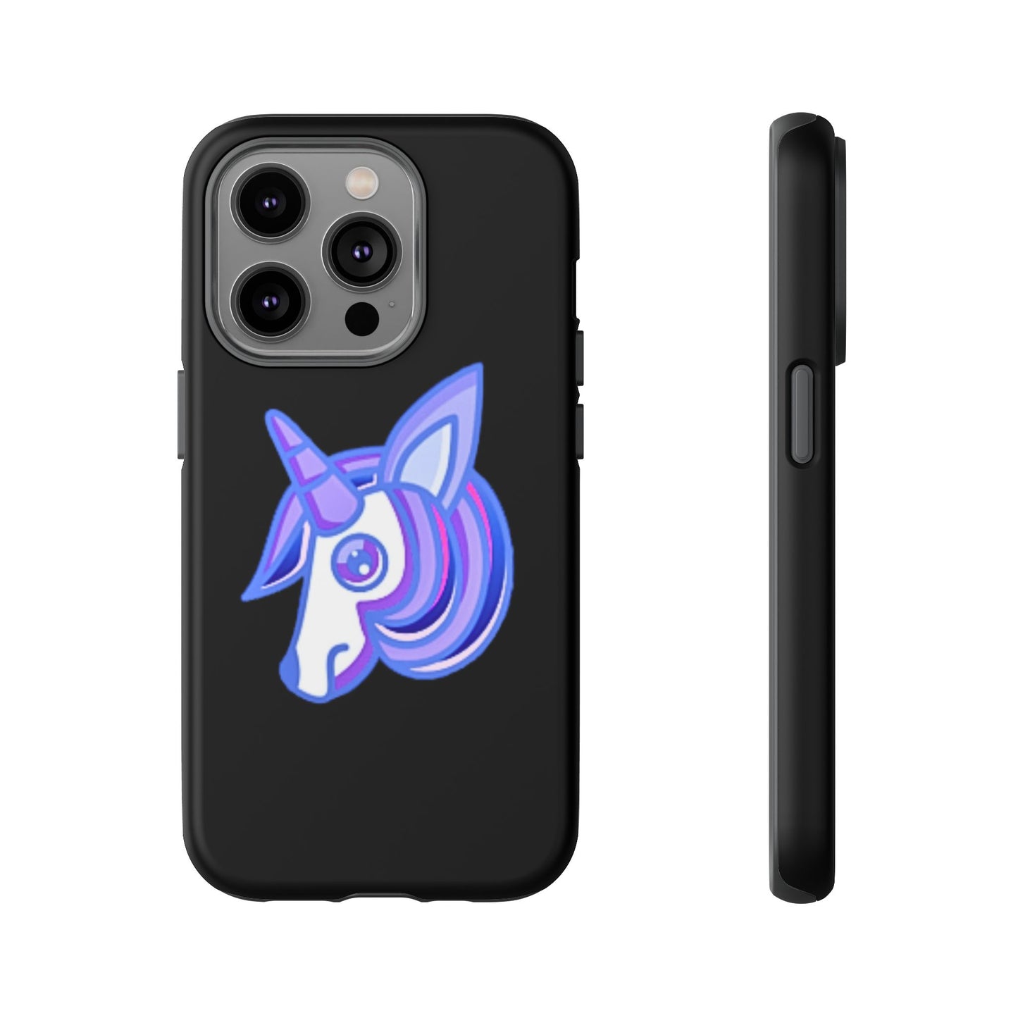 Gothic Unicorn Hard Phone Case for I Phone and Galaxy