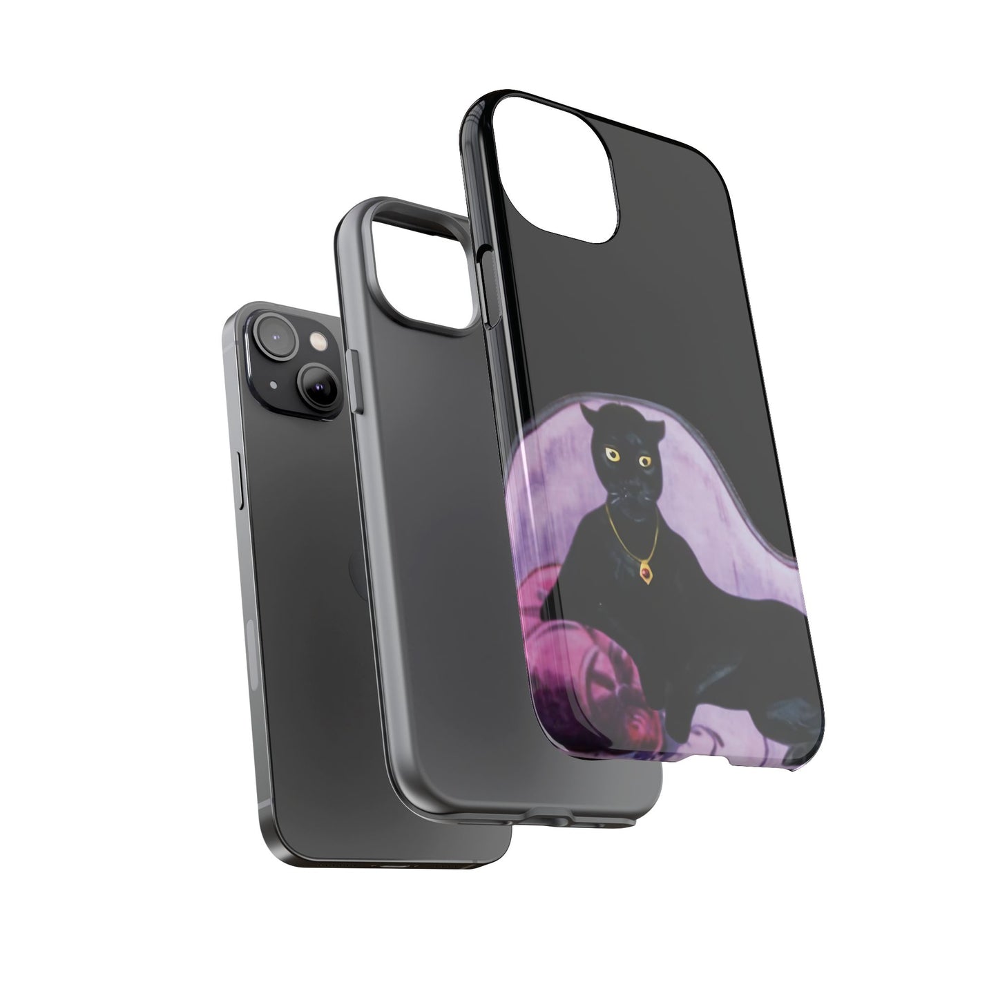 Haunted Mansion Panther Cat Lady Phone Case IPhone and Galaxy