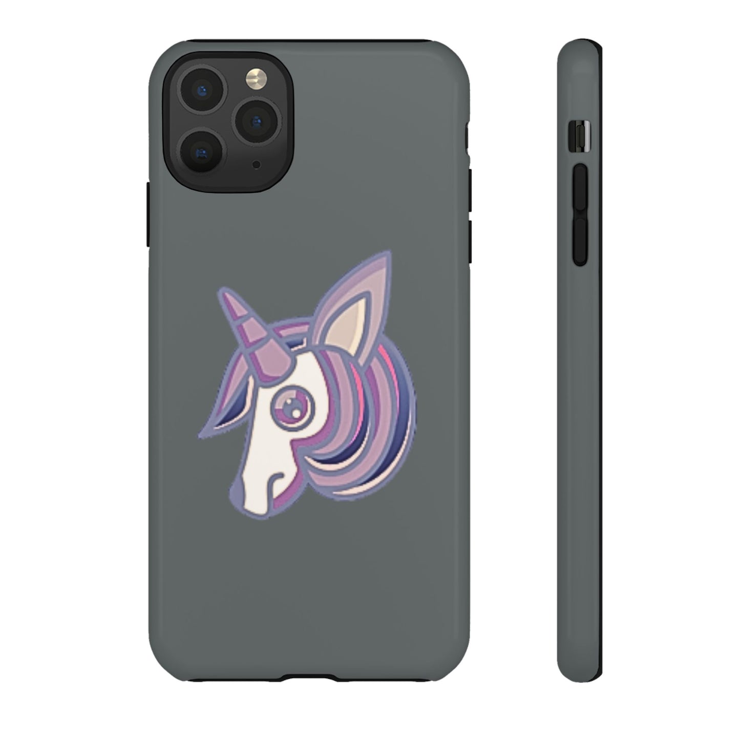 Gothic Unicorn Hard Phone Case for I Phone and Galaxy