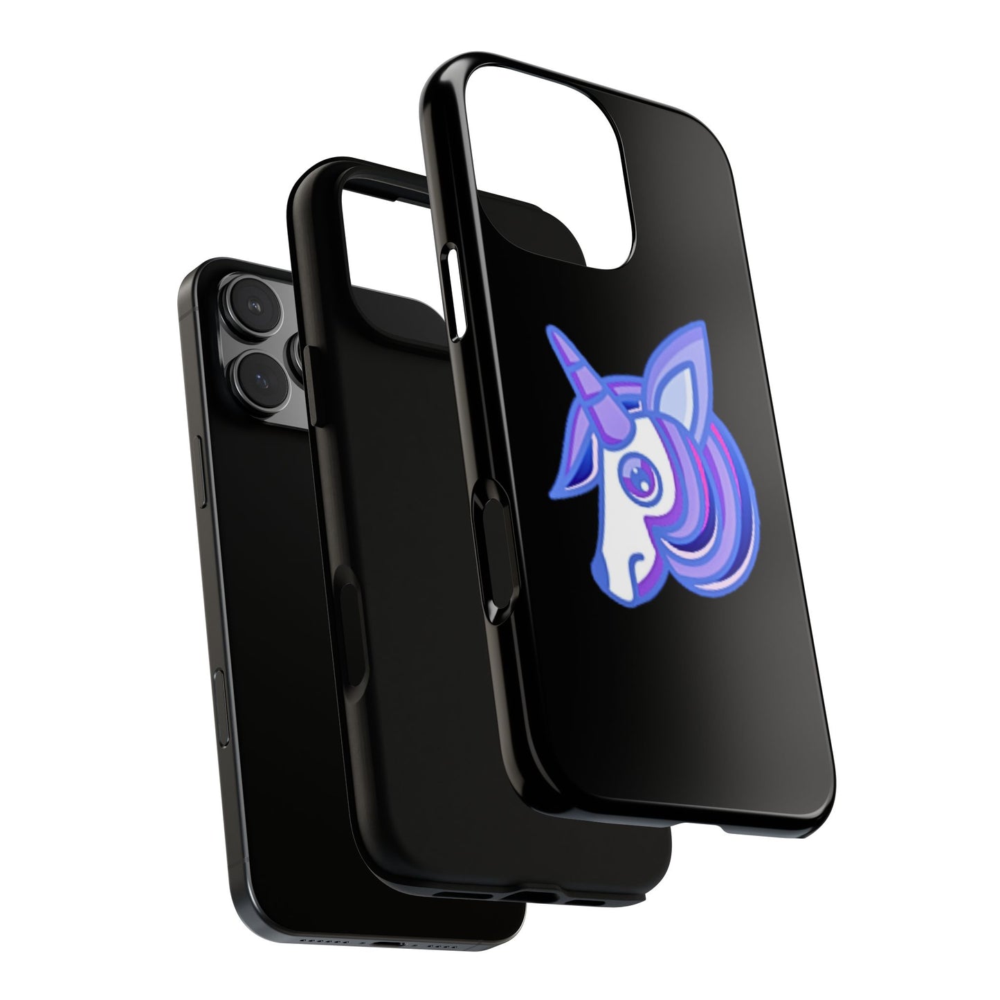 Gothic Unicorn Hard Phone Case for I Phone and Galaxy