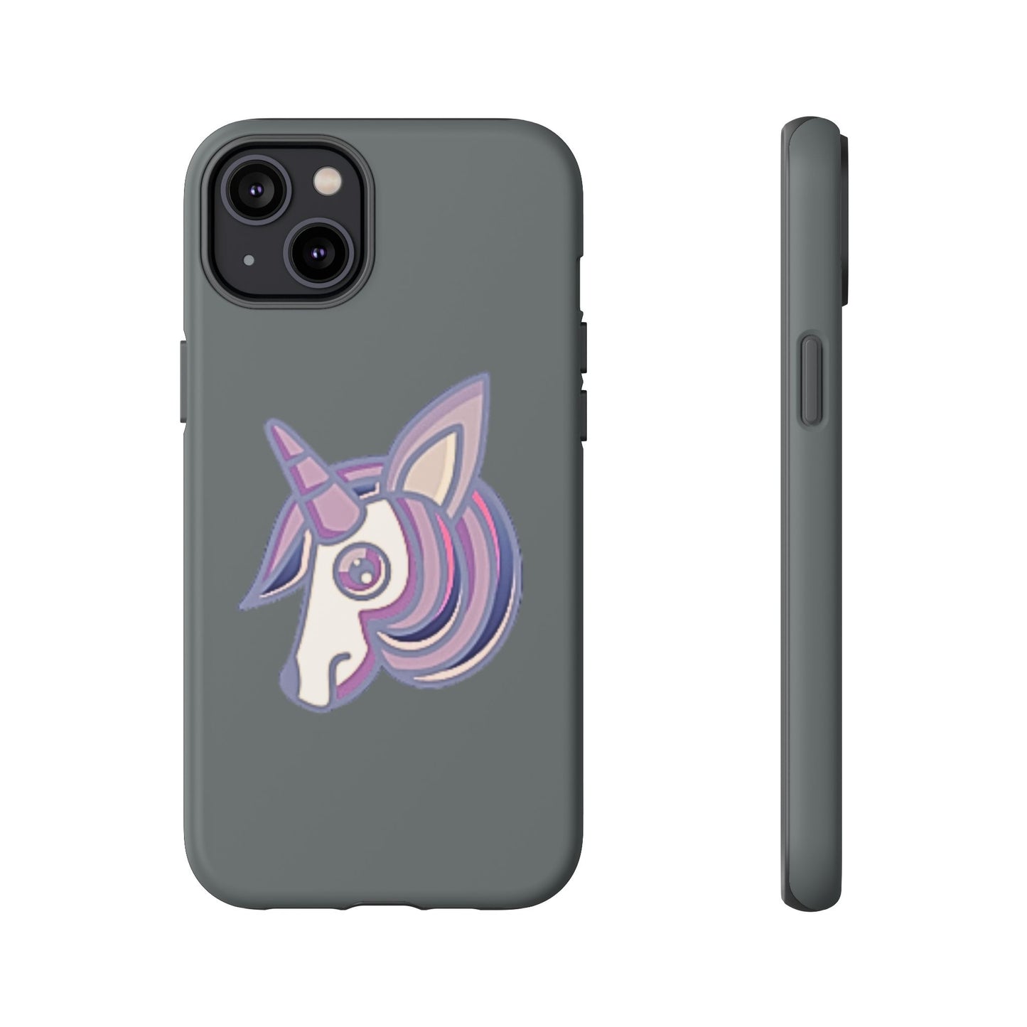 Gothic Unicorn Hard Phone Case for I Phone and Galaxy