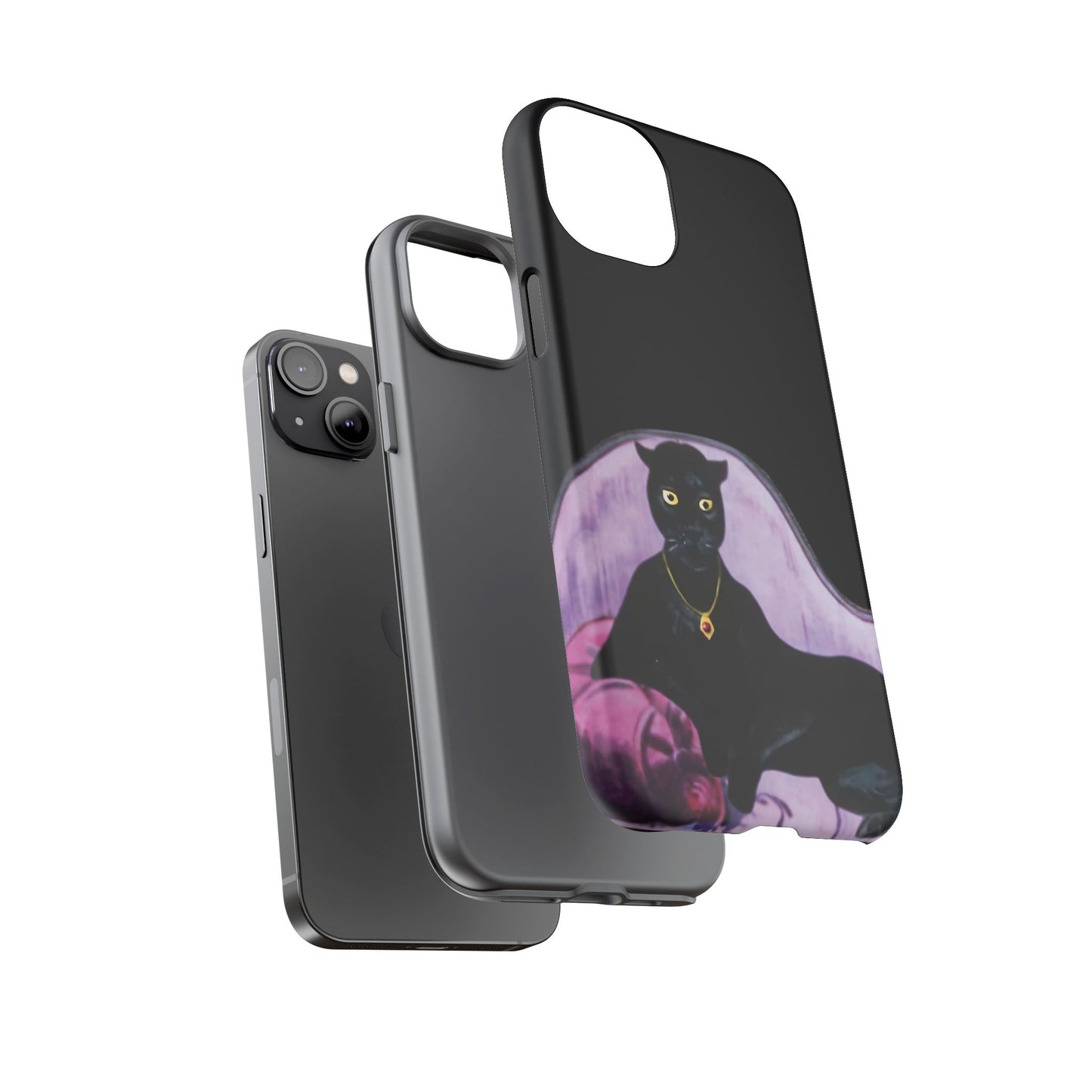 Haunted Mansion Panther Cat Lady Phone Case IPhone and Galaxy