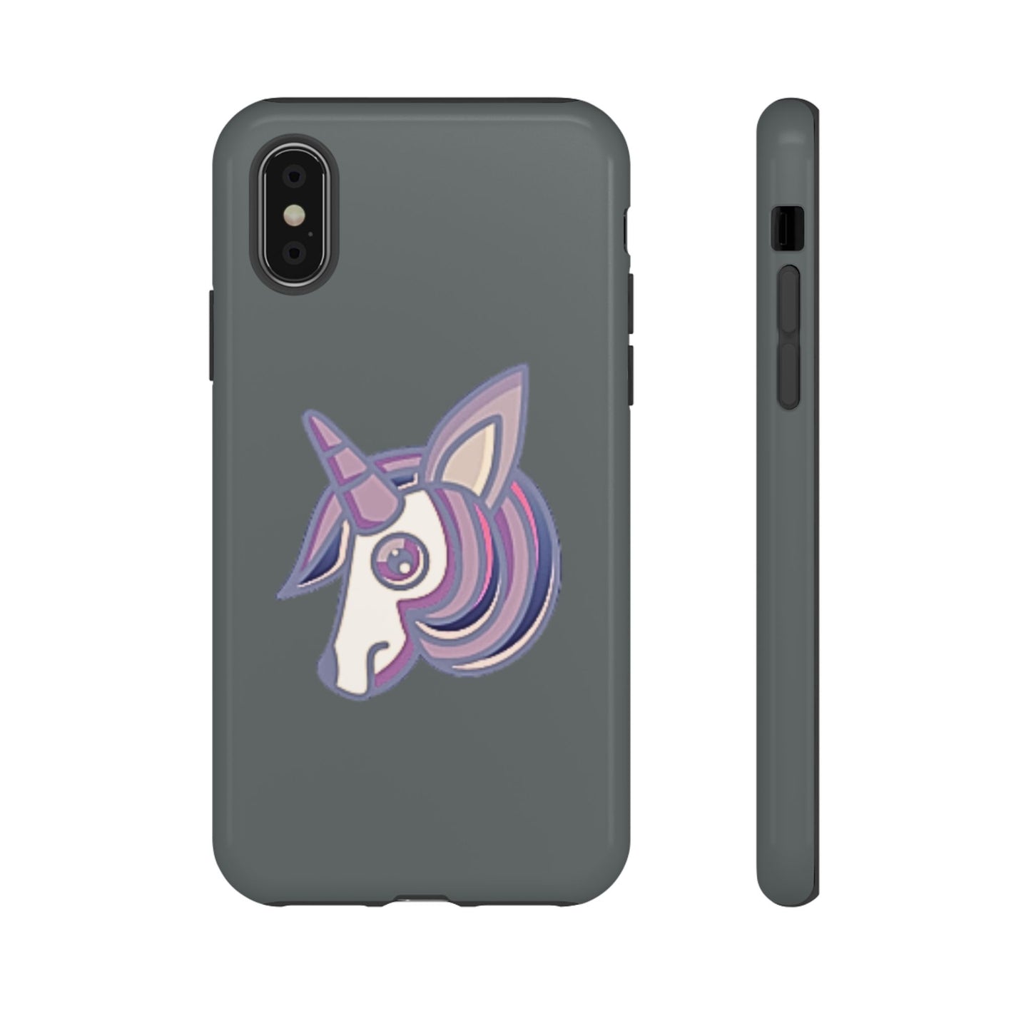 Gothic Unicorn Hard Phone Case for I Phone and Galaxy