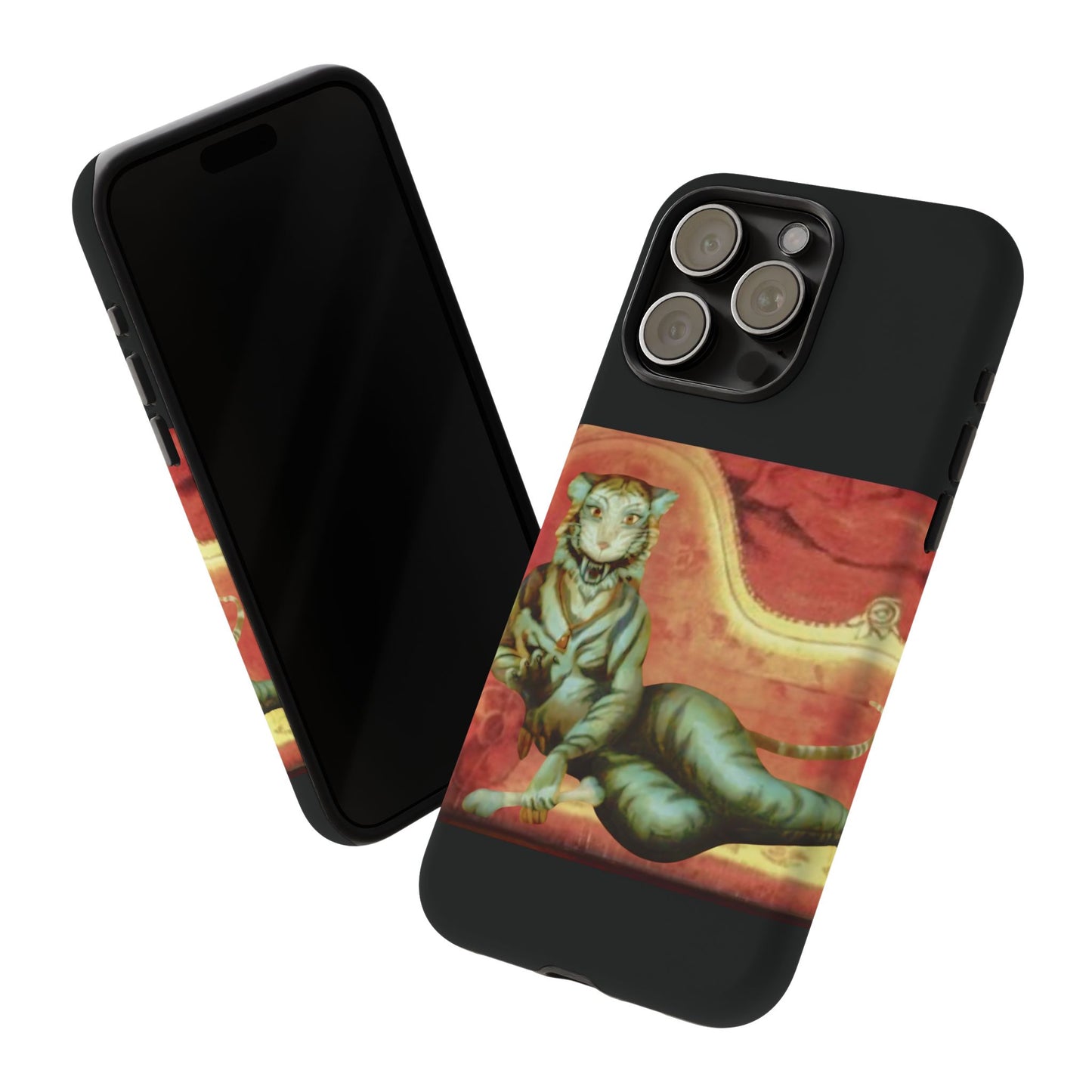 Phone Case - Tiger Lady Changing Portrait Disney Haunted Mansion Hallway Galaxy and iPhone