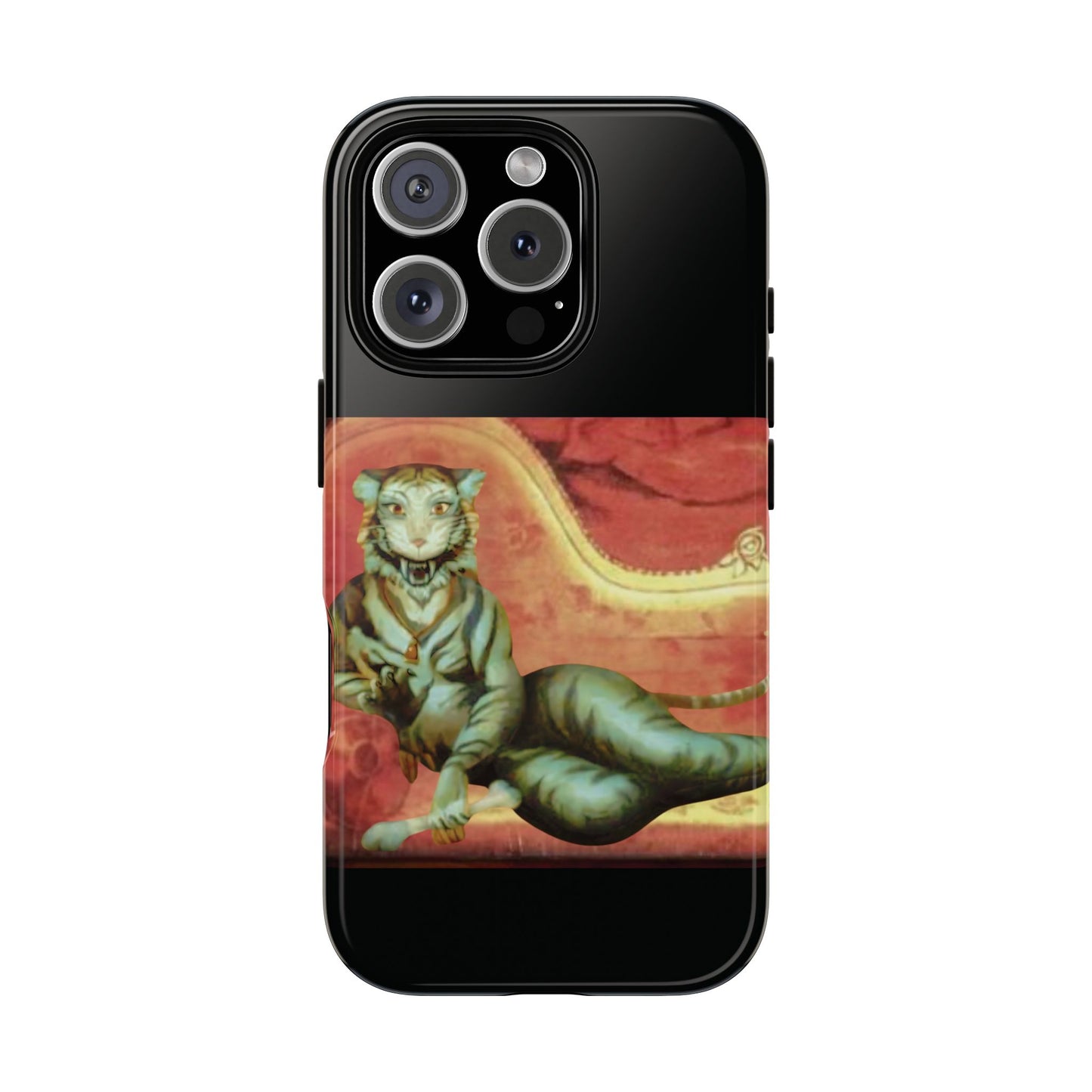 Phone Case - Tiger Lady Changing Portrait Disney Haunted Mansion Hallway Galaxy and iPhone