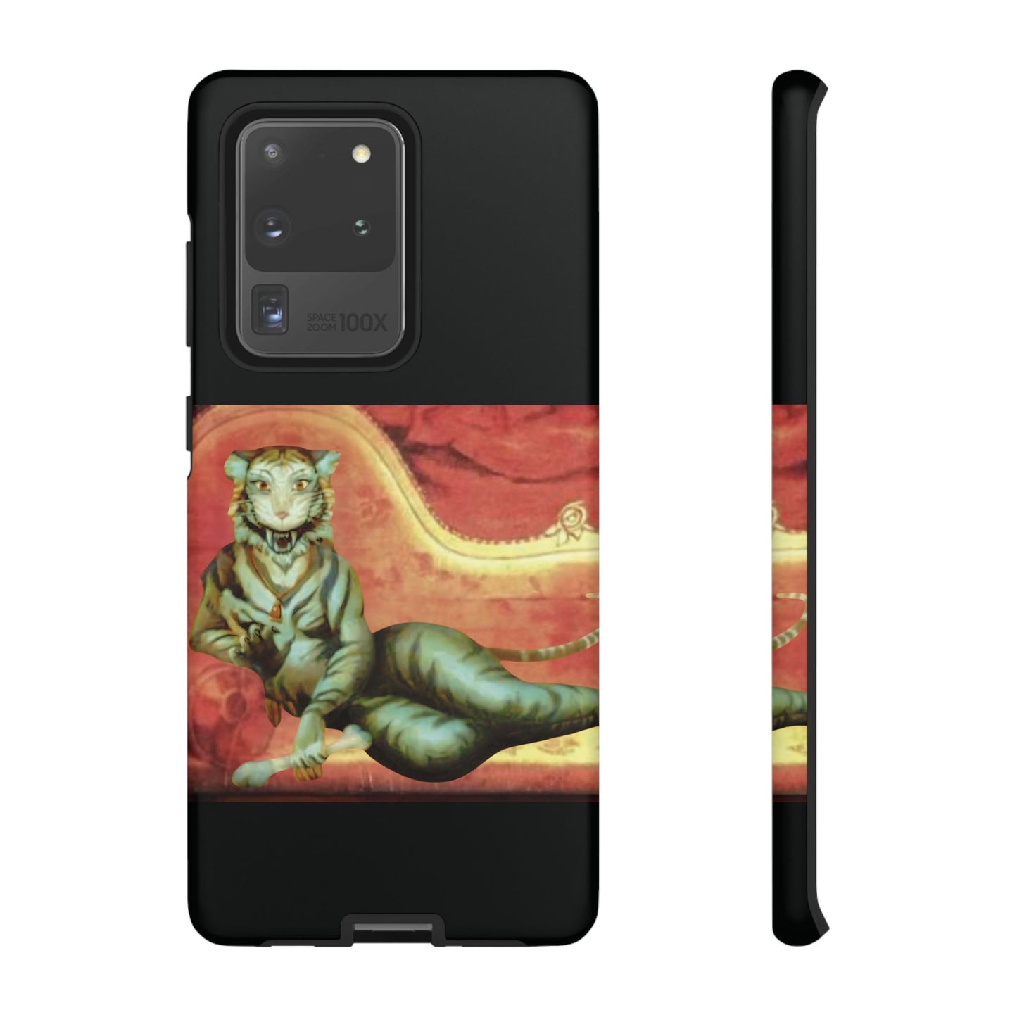 Phone Case - Tiger Lady Changing Portrait Disney Haunted Mansion Hallway Galaxy and iPhone