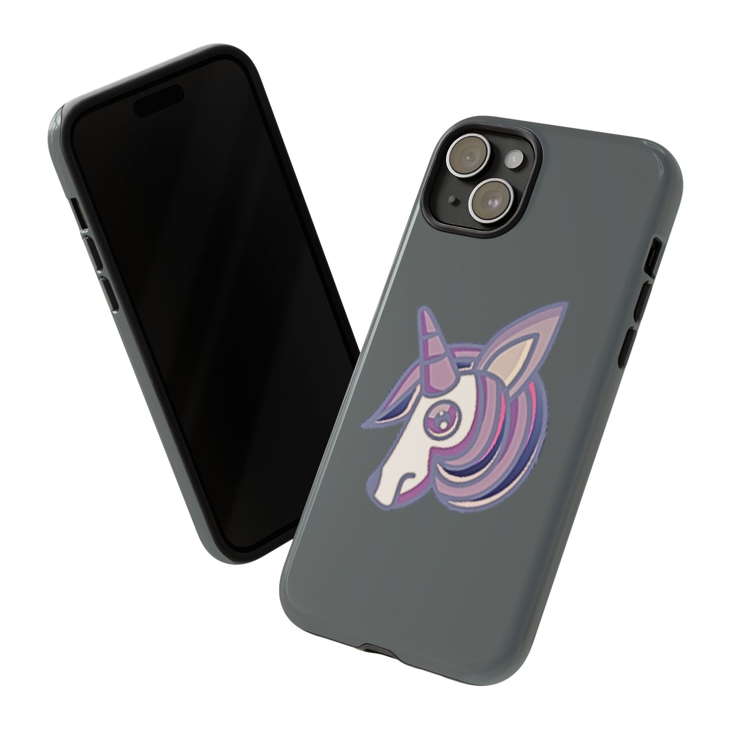 Gothic Unicorn Hard Phone Case for I Phone and Galaxy