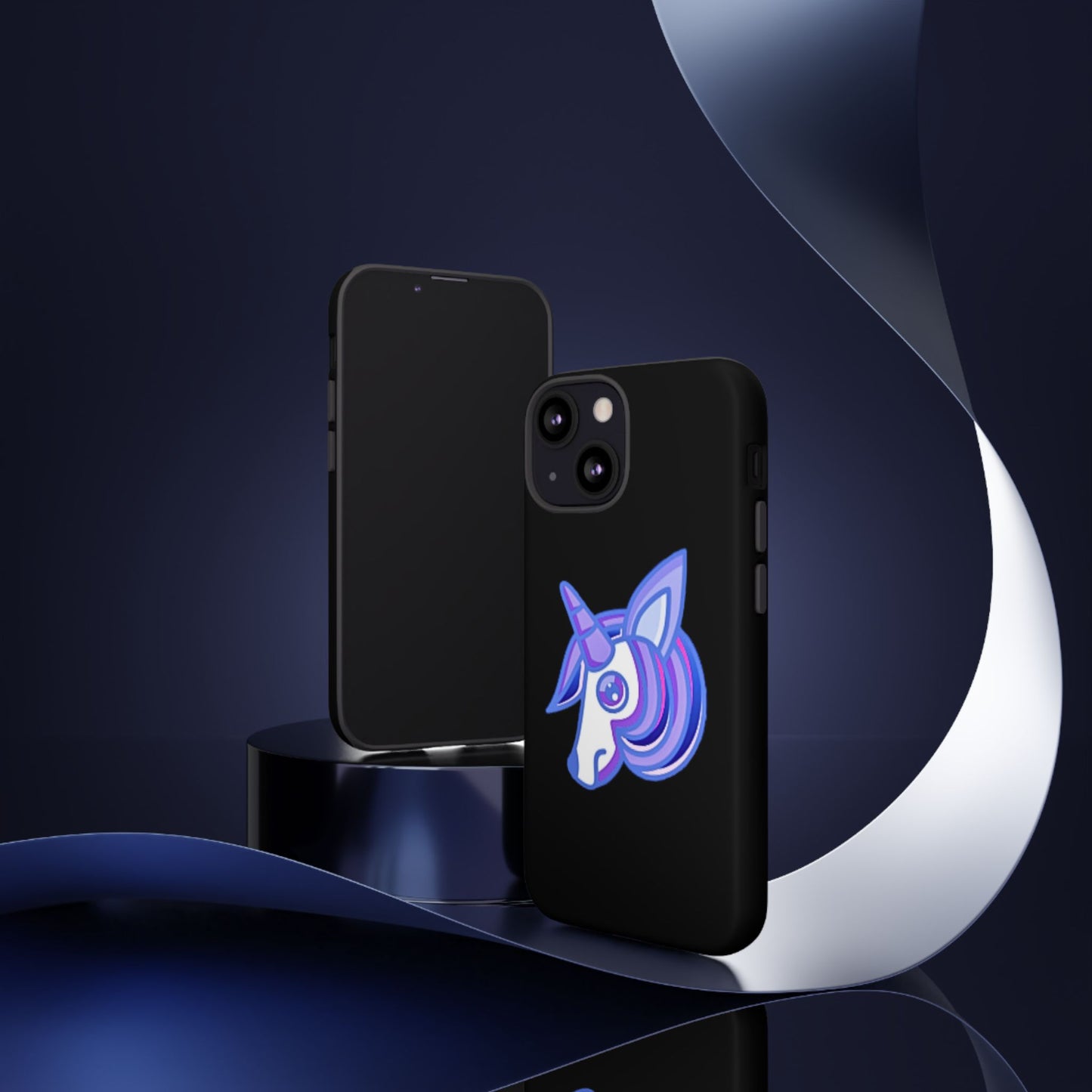 Gothic Unicorn Hard Phone Case for I Phone and Galaxy