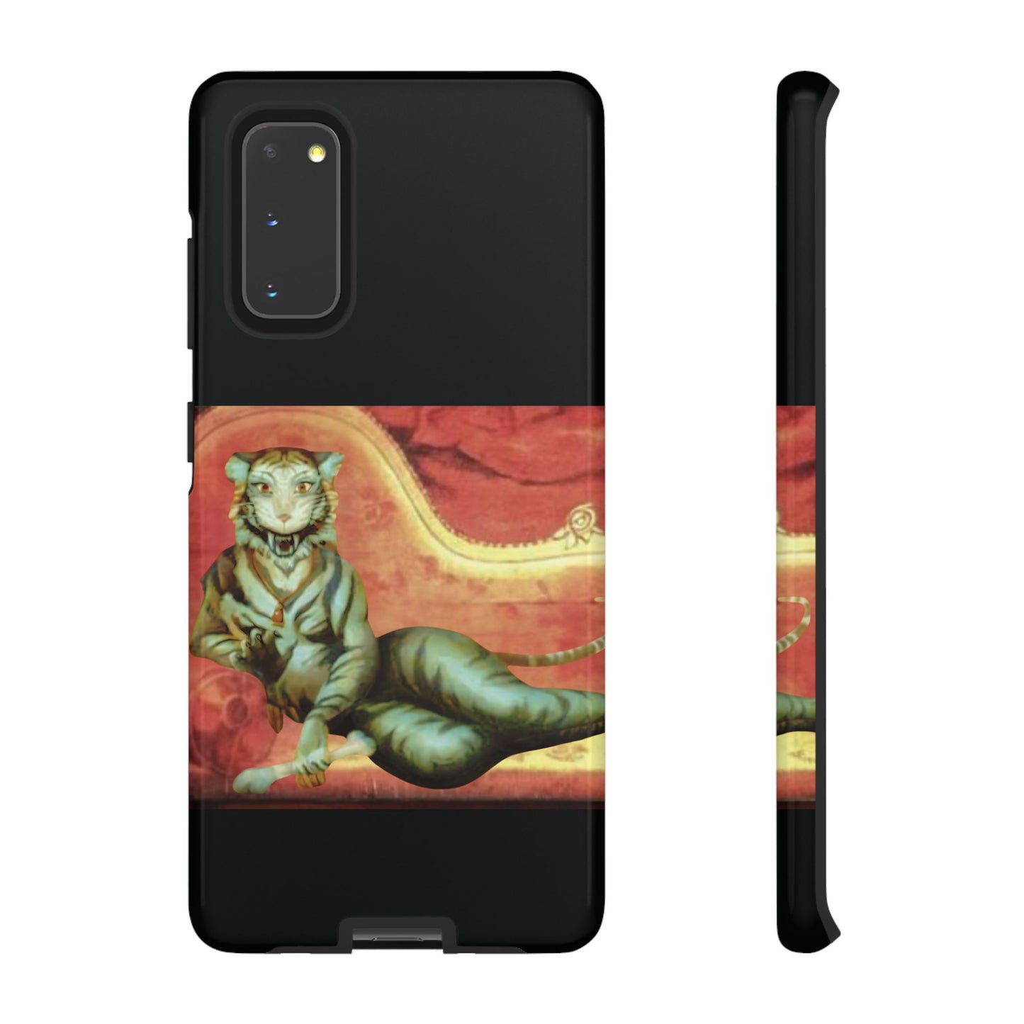 Phone Case - Tiger Lady Changing Portrait Disney Haunted Mansion Hallway Galaxy and iPhone