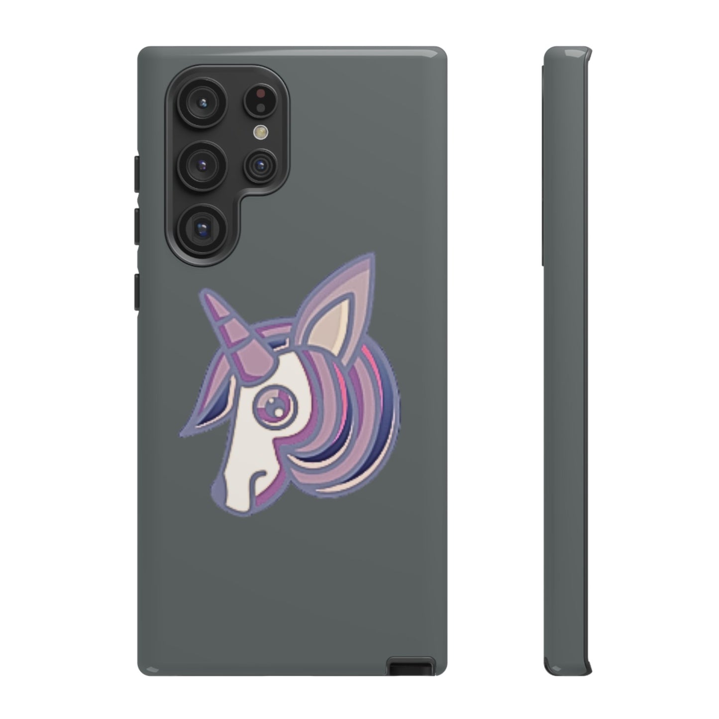 Gothic Unicorn Hard Phone Case for I Phone and Galaxy