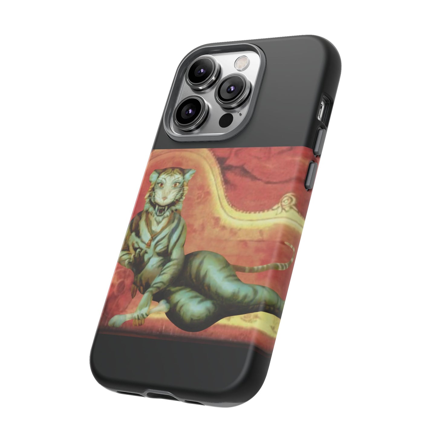 Phone Case - Tiger Lady Changing Portrait Disney Haunted Mansion Hallway Galaxy and iPhone