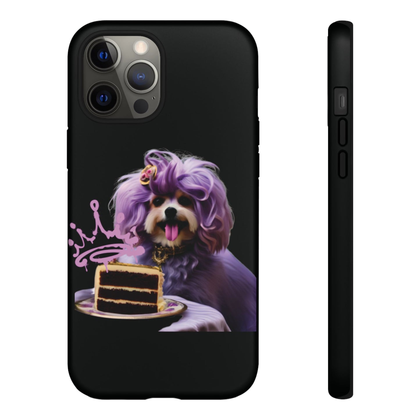 Marie Antoinette Style Dog With Cake Phone Case  for I Phone and Galaxy