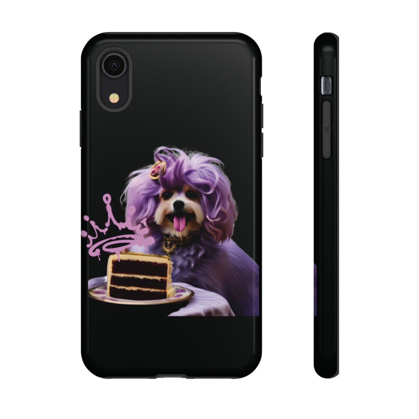 Marie Antoinette Style Dog With Cake Phone Case  for I Phone and Galaxy