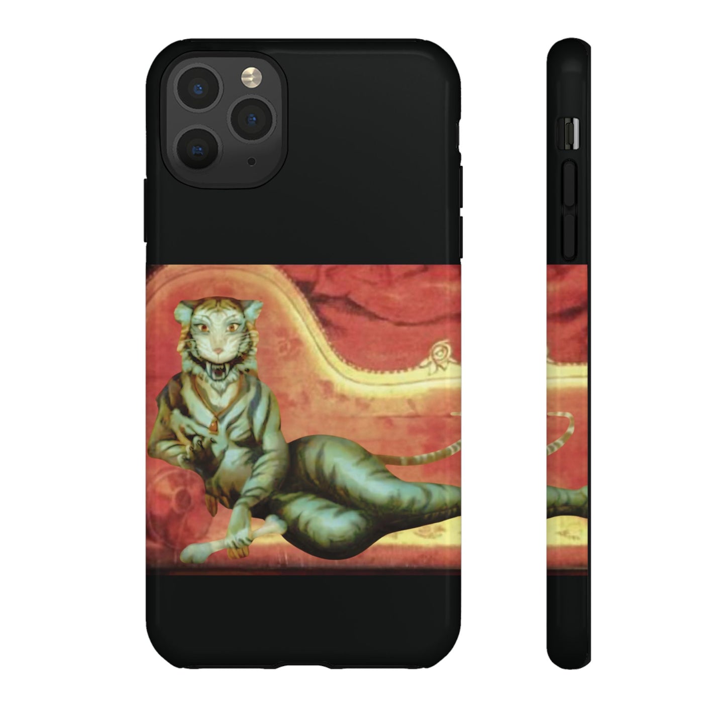 Phone Case - Tiger Lady Changing Portrait Disney Haunted Mansion Hallway Galaxy and iPhone