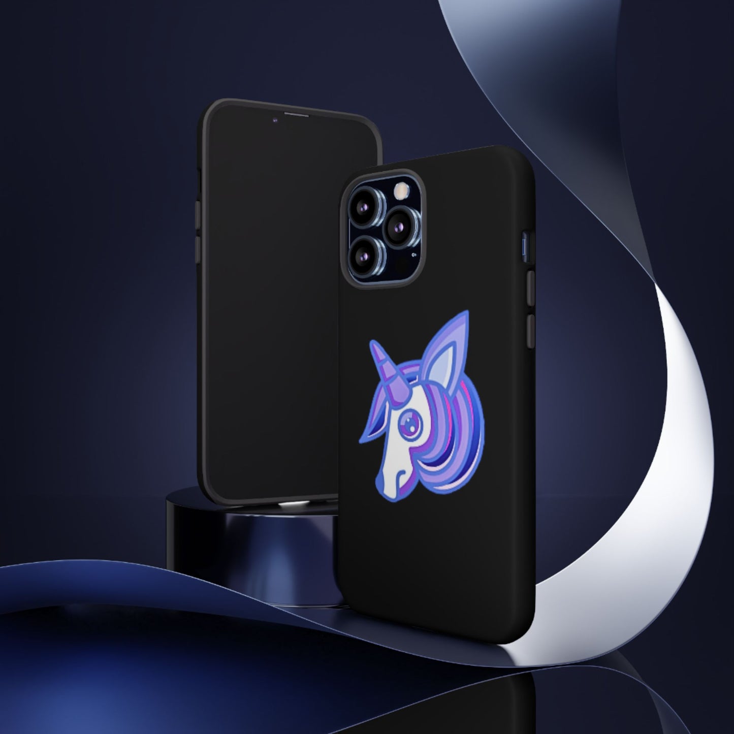 Gothic Unicorn Hard Phone Case for I Phone and Galaxy