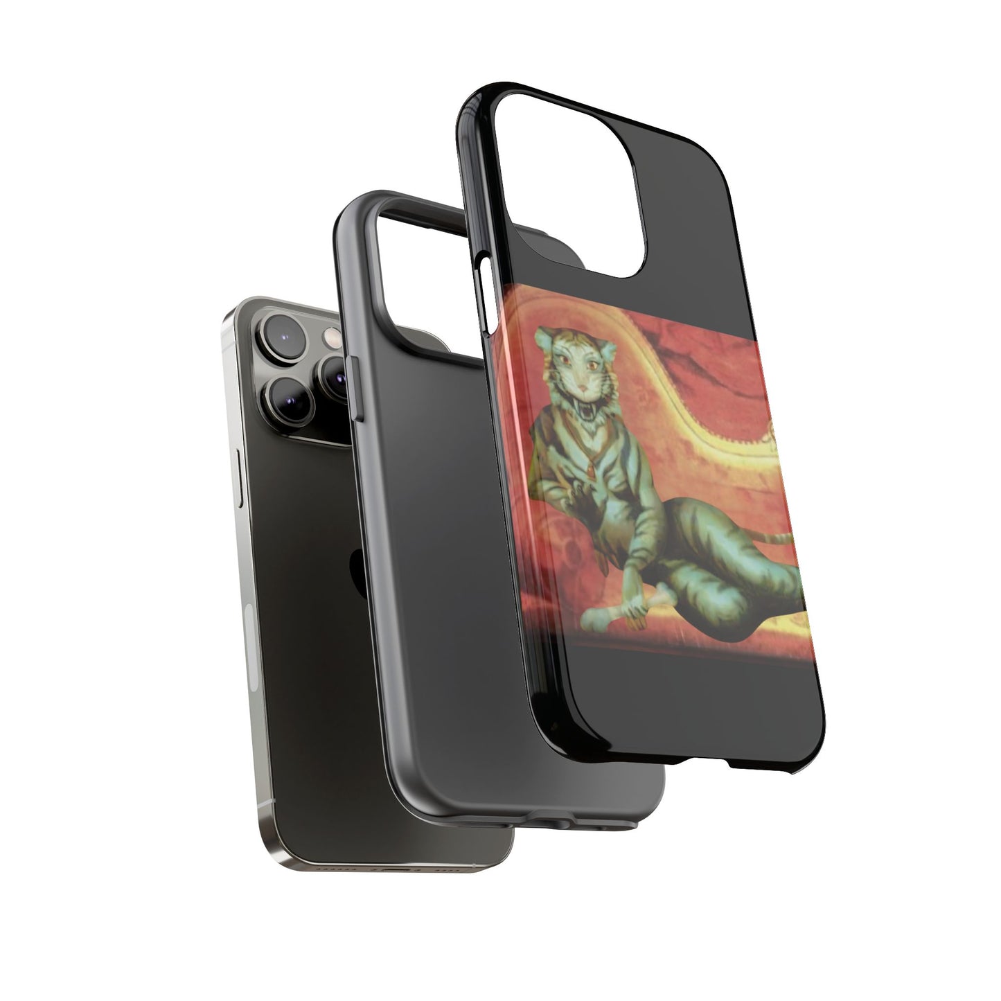 Phone Case - Tiger Lady Changing Portrait Disney Haunted Mansion Hallway Galaxy and iPhone