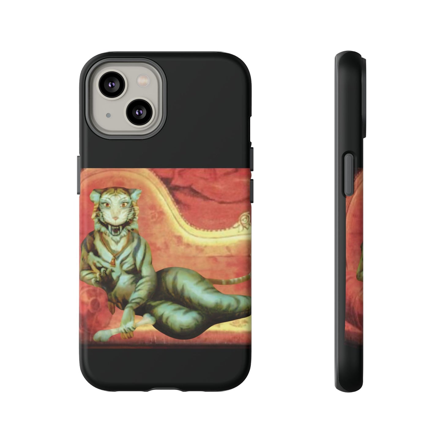 Phone Case - Tiger Lady Changing Portrait Disney Haunted Mansion Hallway Galaxy and iPhone