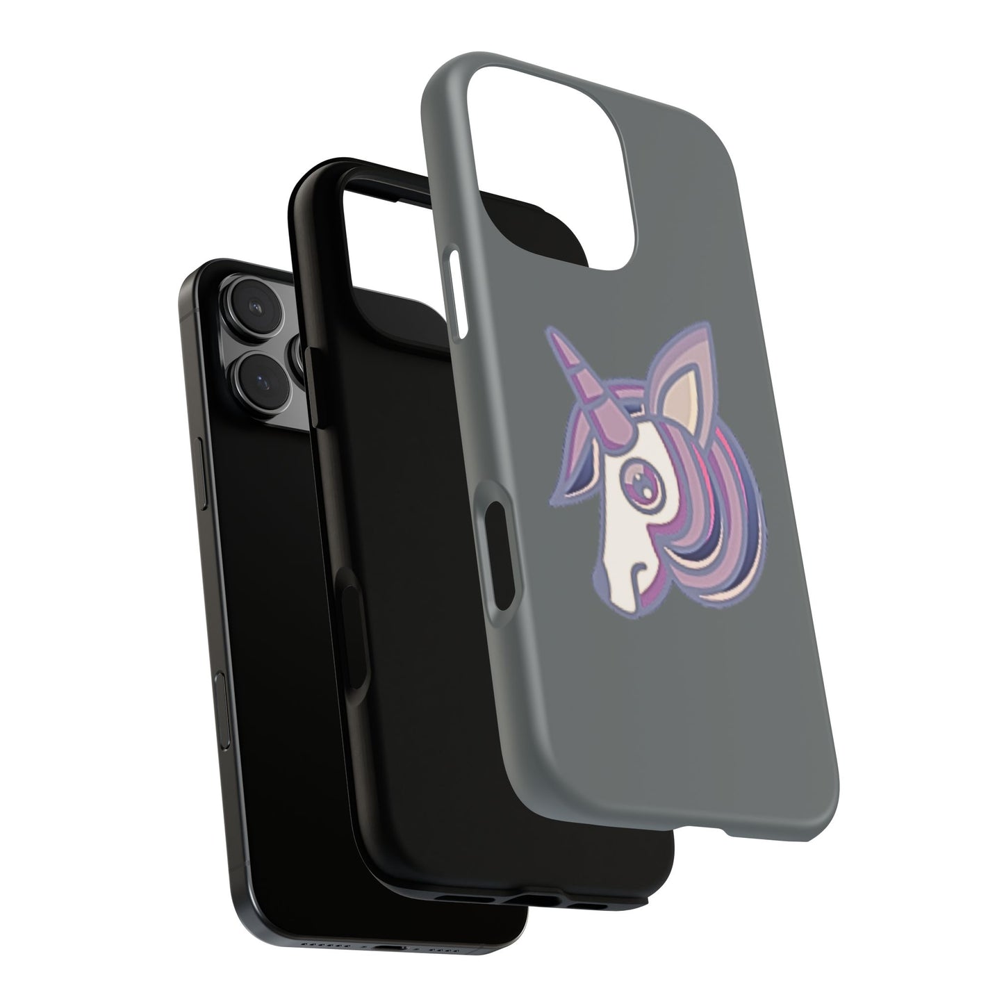 Gothic Unicorn Hard Phone Case for I Phone and Galaxy