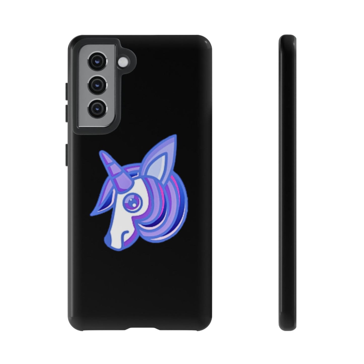 Gothic Unicorn Hard Phone Case for I Phone and Galaxy