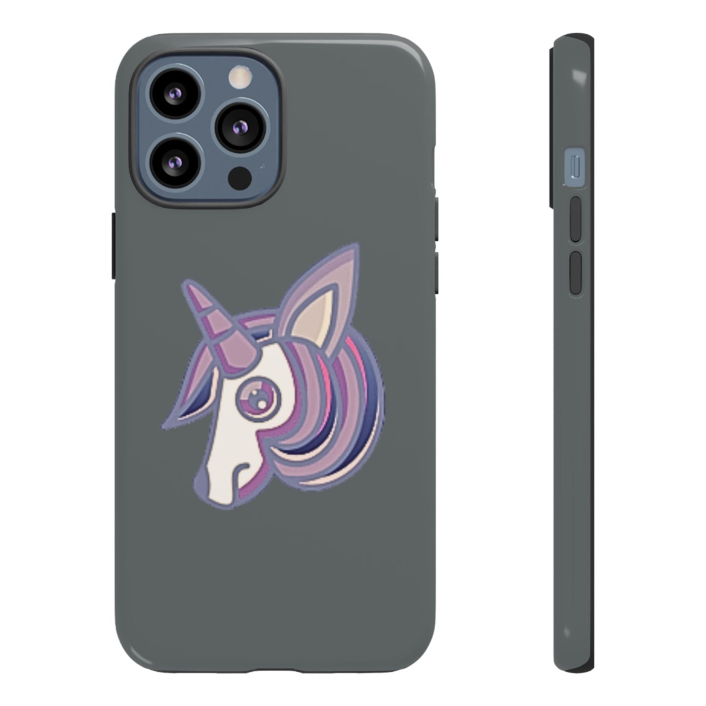 Gothic Unicorn Hard Phone Case for I Phone and Galaxy