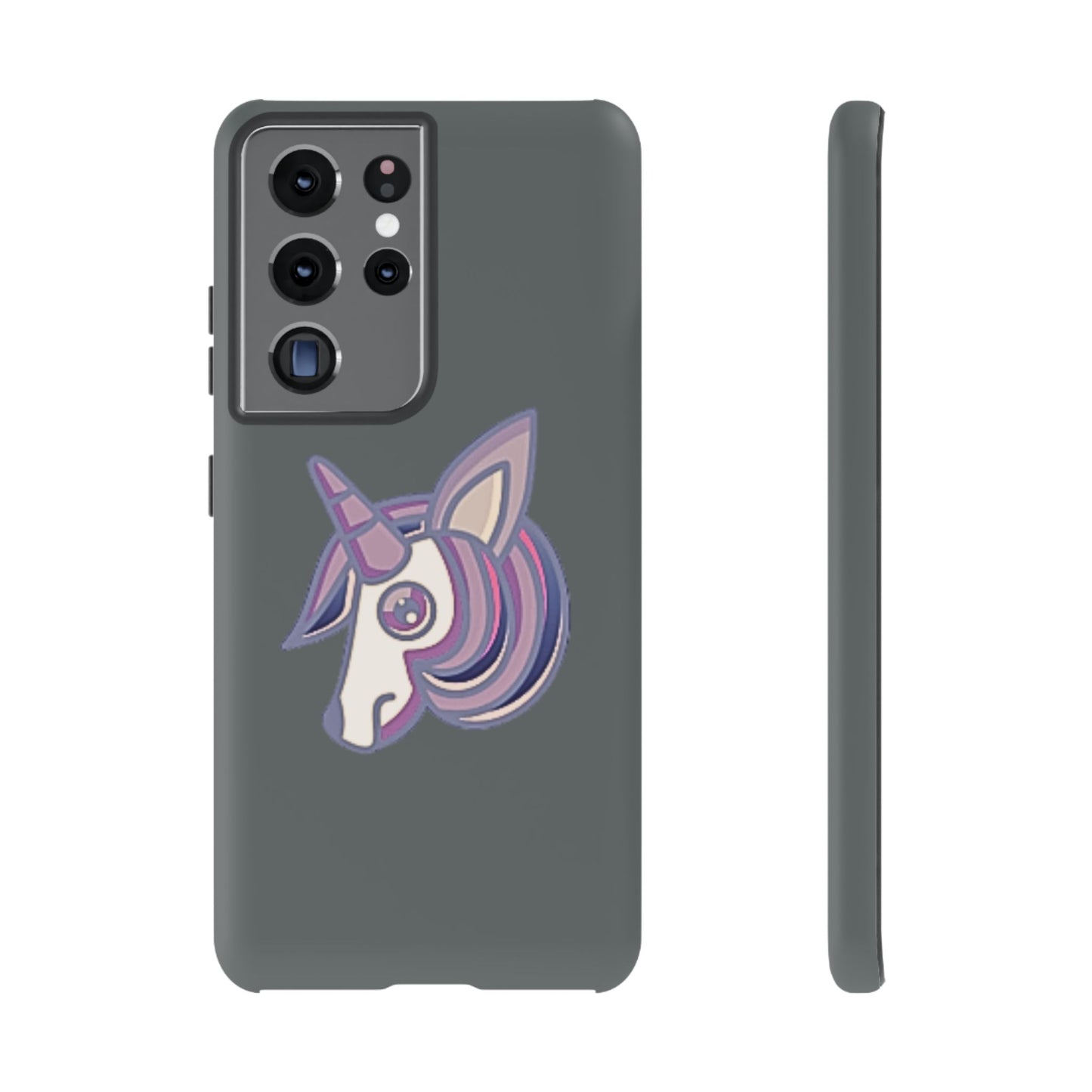 Gothic Unicorn Hard Phone Case for I Phone and Galaxy