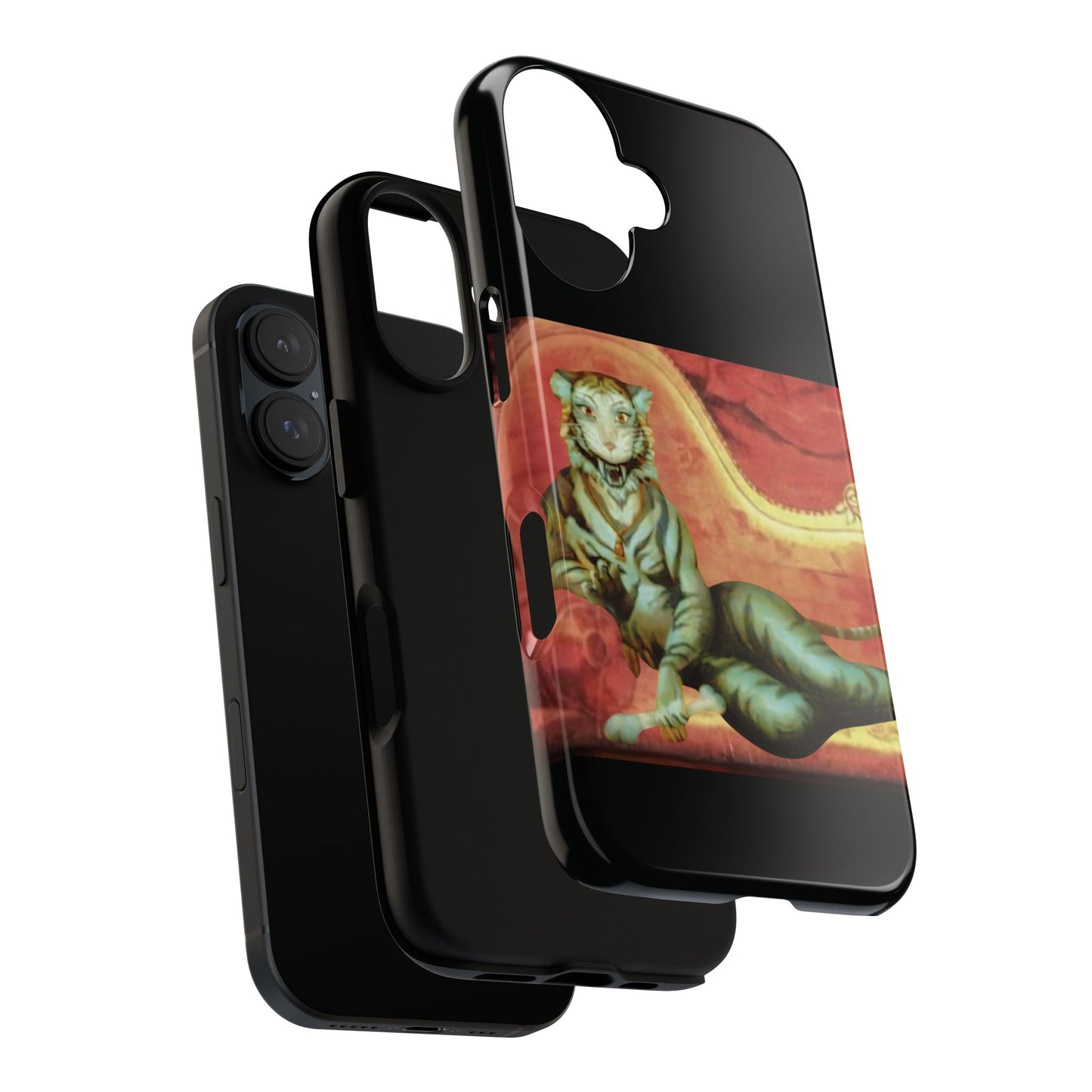 Phone Case - Tiger Lady Changing Portrait Disney Haunted Mansion Hallway Galaxy and iPhone