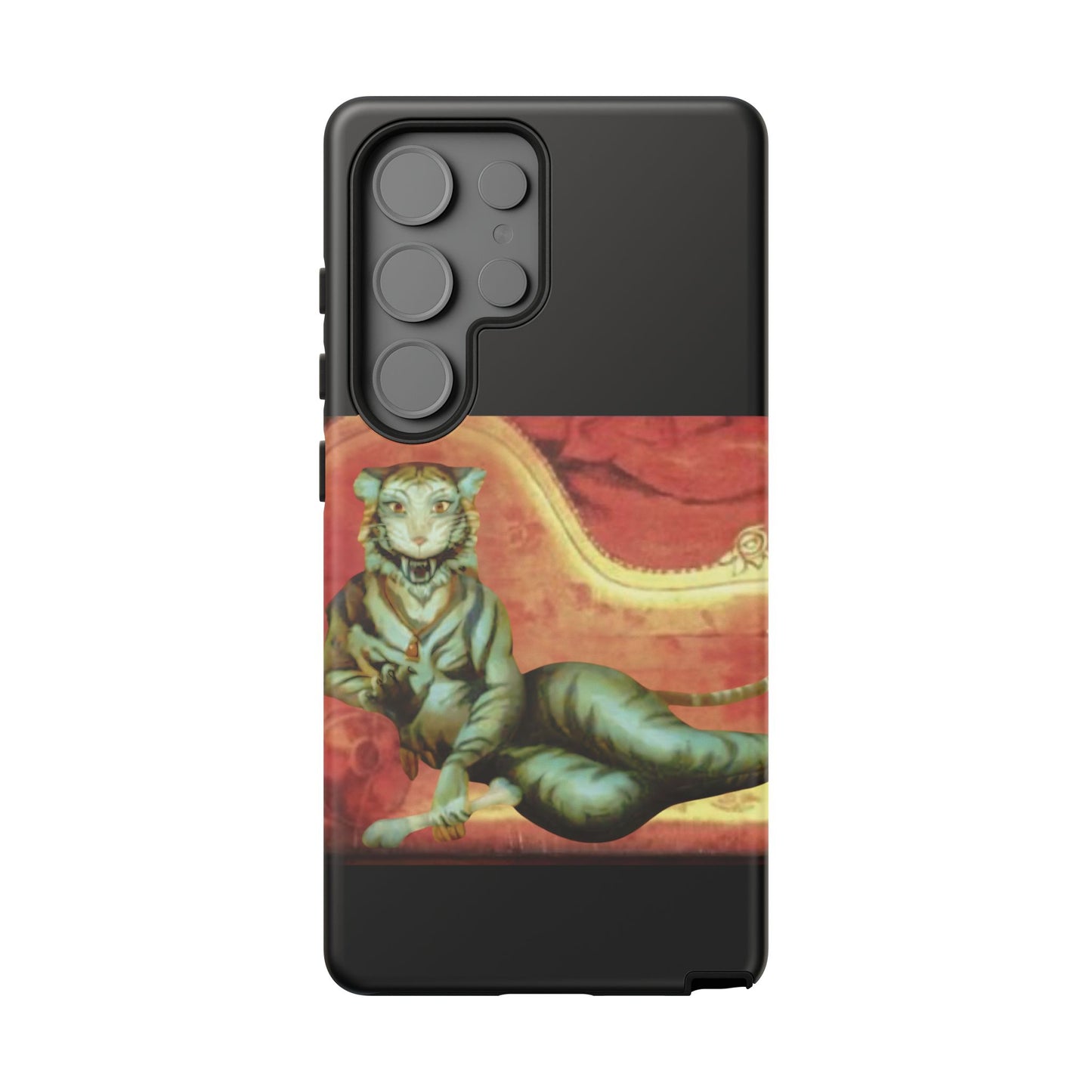 Phone Case - Tiger Lady Changing Portrait Disney Haunted Mansion Hallway Galaxy and iPhone