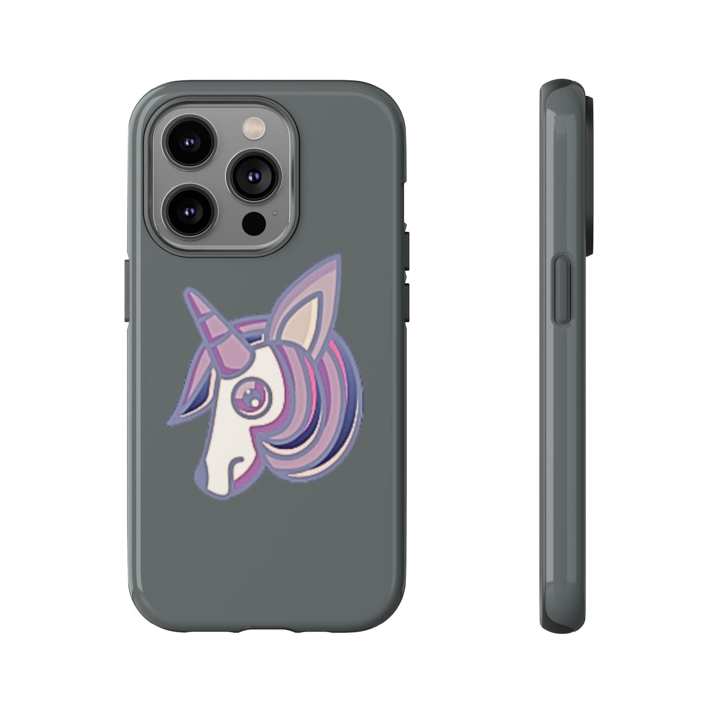 Gothic Unicorn Hard Phone Case for I Phone and Galaxy