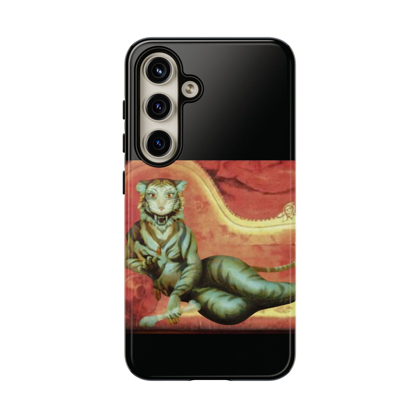 Phone Case - Tiger Lady Changing Portrait Disney Haunted Mansion Hallway Galaxy and iPhone