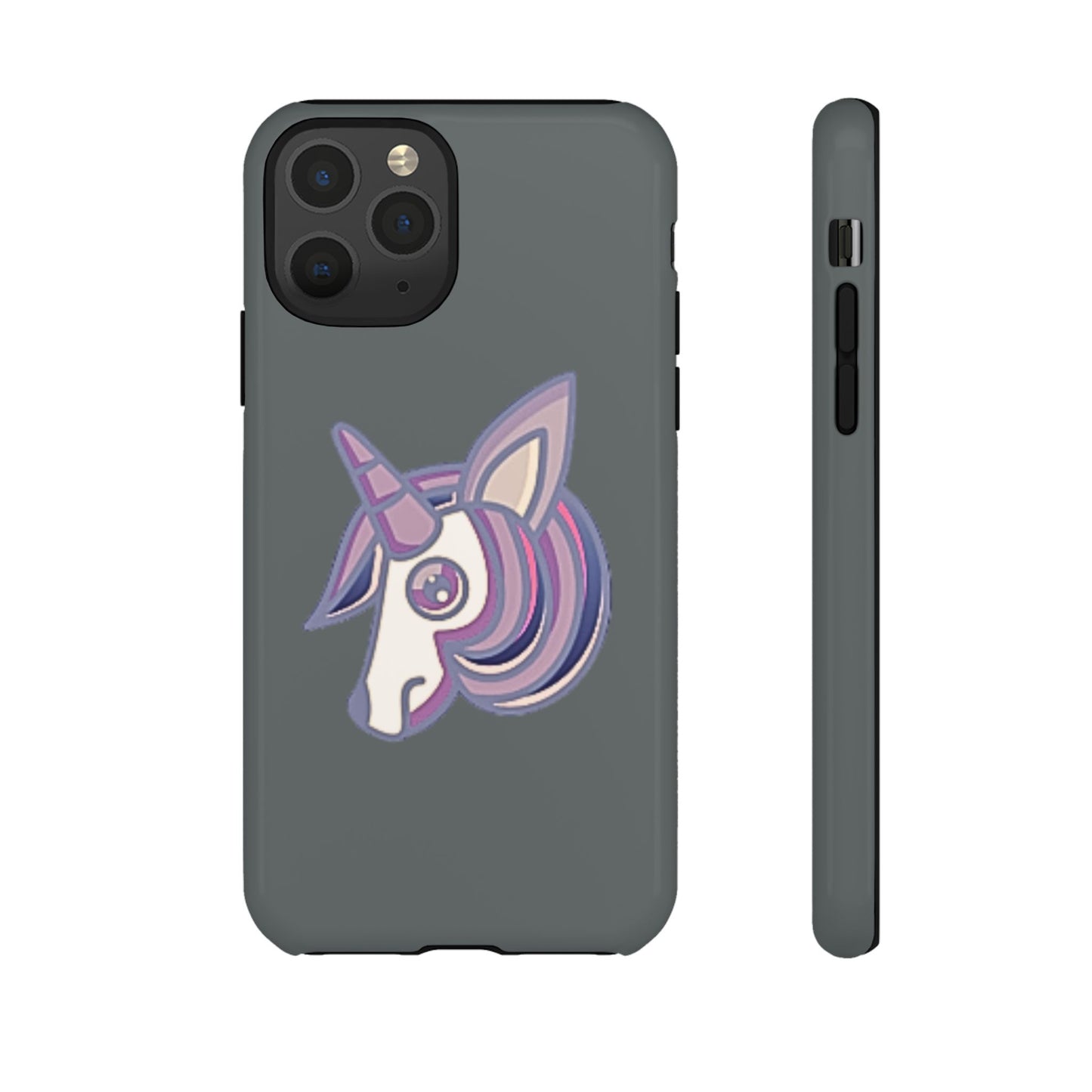 Gothic Unicorn Hard Phone Case for I Phone and Galaxy