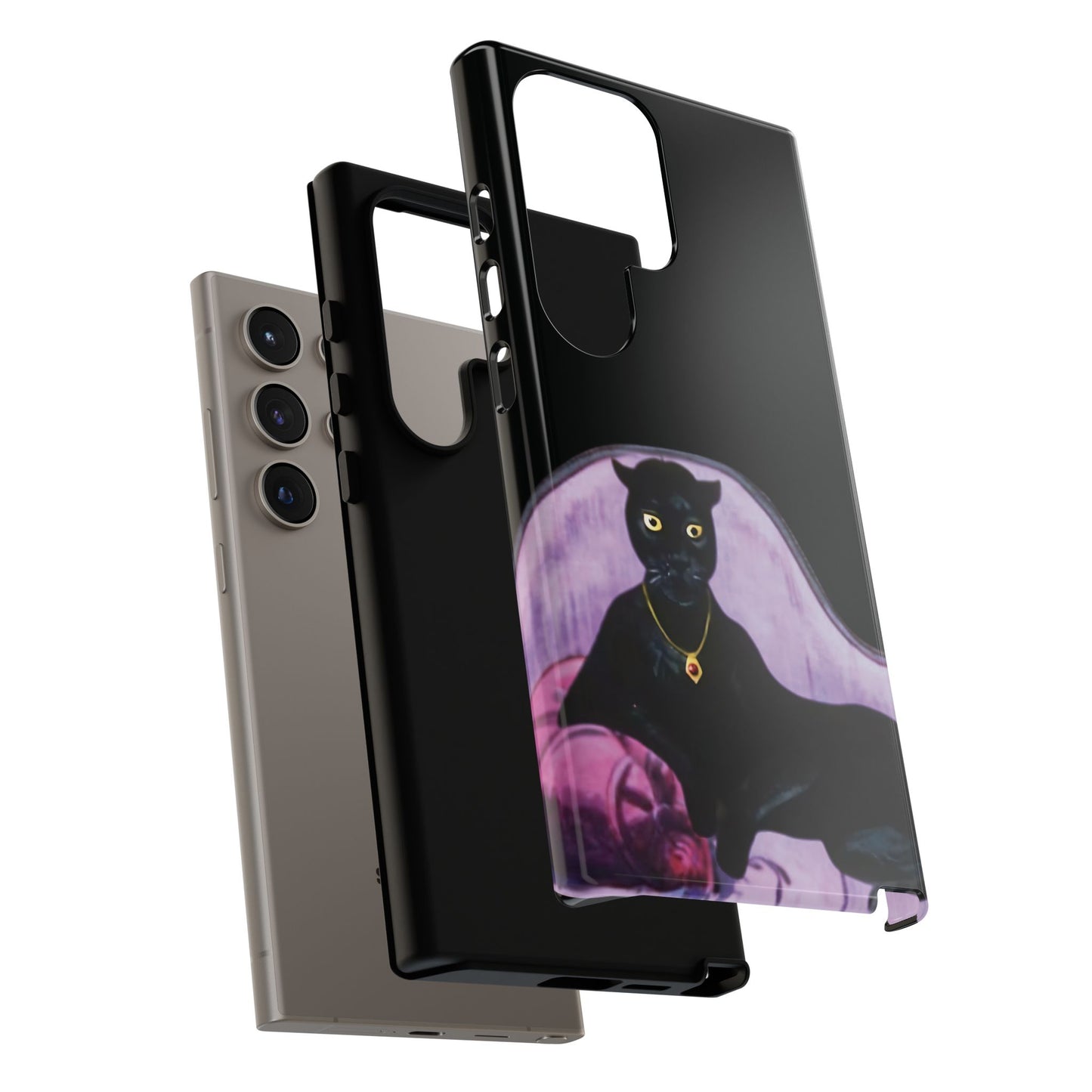 Haunted Mansion Panther Cat Lady Phone Case IPhone and Galaxy