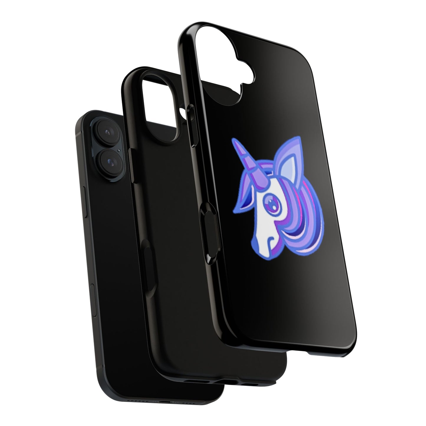 Gothic Unicorn Hard Phone Case for I Phone and Galaxy