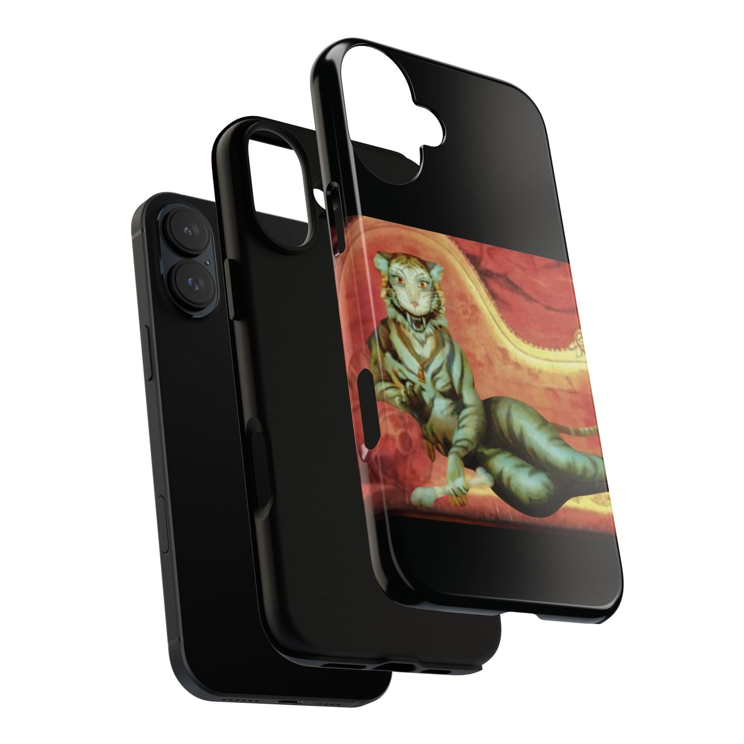 Phone Case - Tiger Lady Changing Portrait Disney Haunted Mansion Hallway Galaxy and iPhone