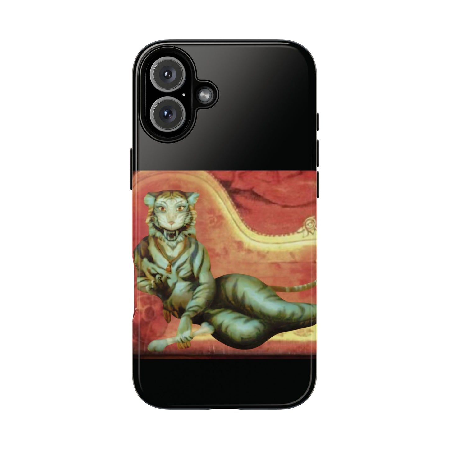 Phone Case - Tiger Lady Changing Portrait Disney Haunted Mansion Hallway Galaxy and iPhone