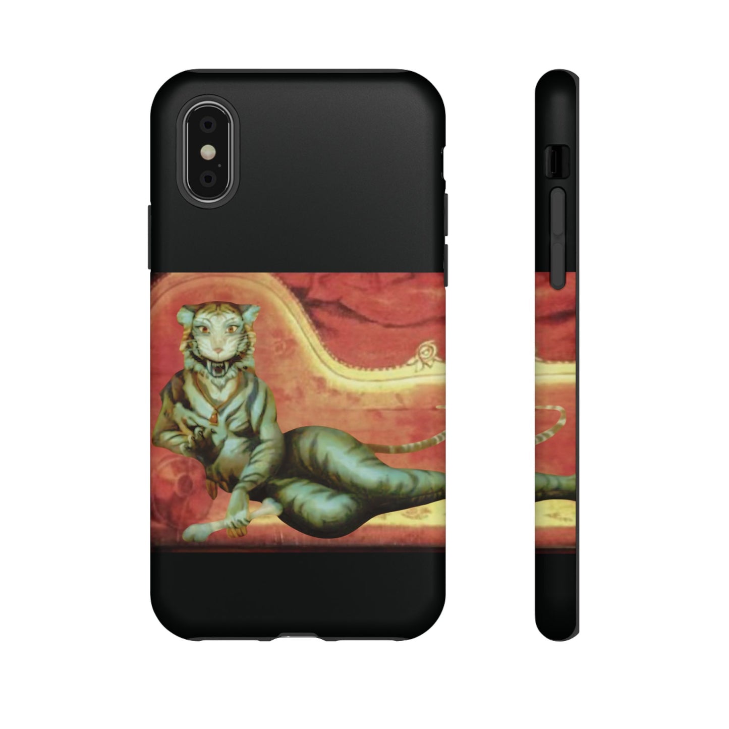 Phone Case - Tiger Lady Changing Portrait Disney Haunted Mansion Hallway Galaxy and iPhone