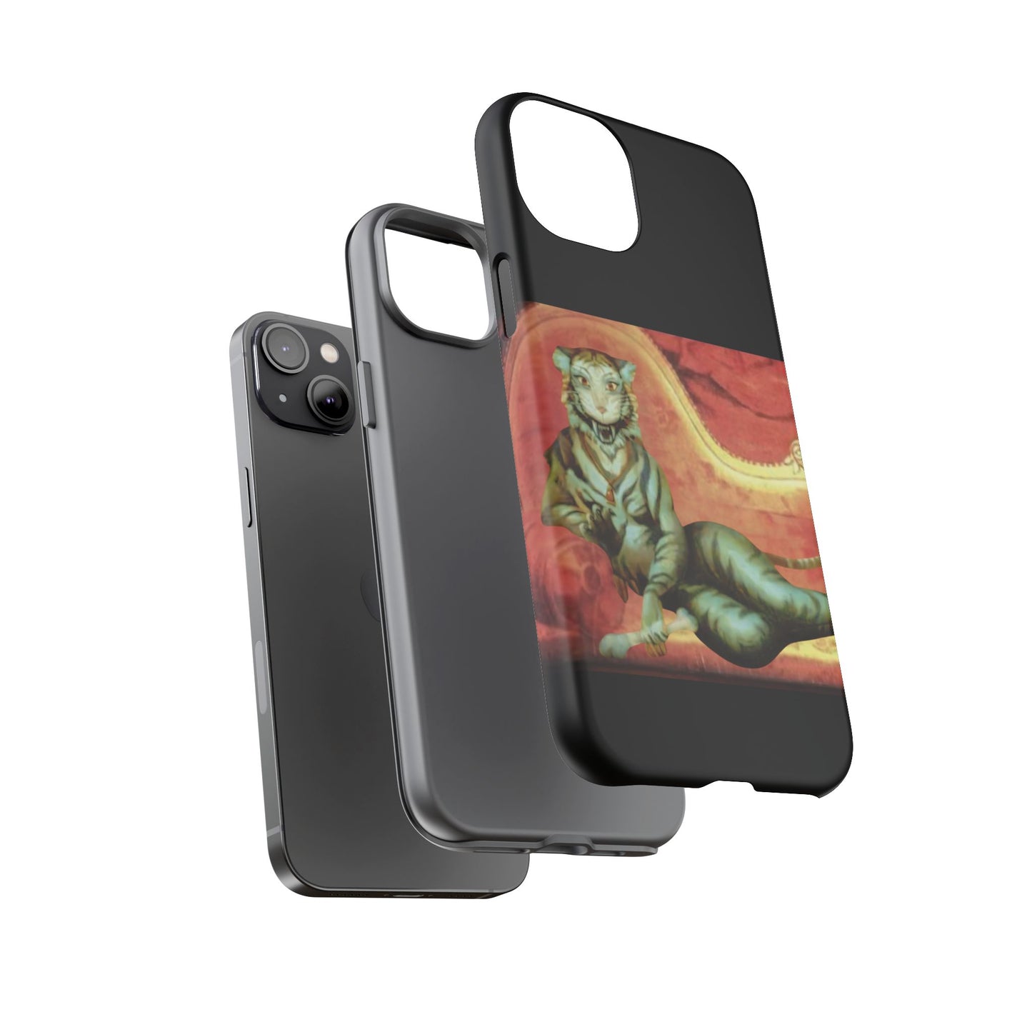 Phone Case - Tiger Lady Changing Portrait Disney Haunted Mansion Hallway Galaxy and iPhone