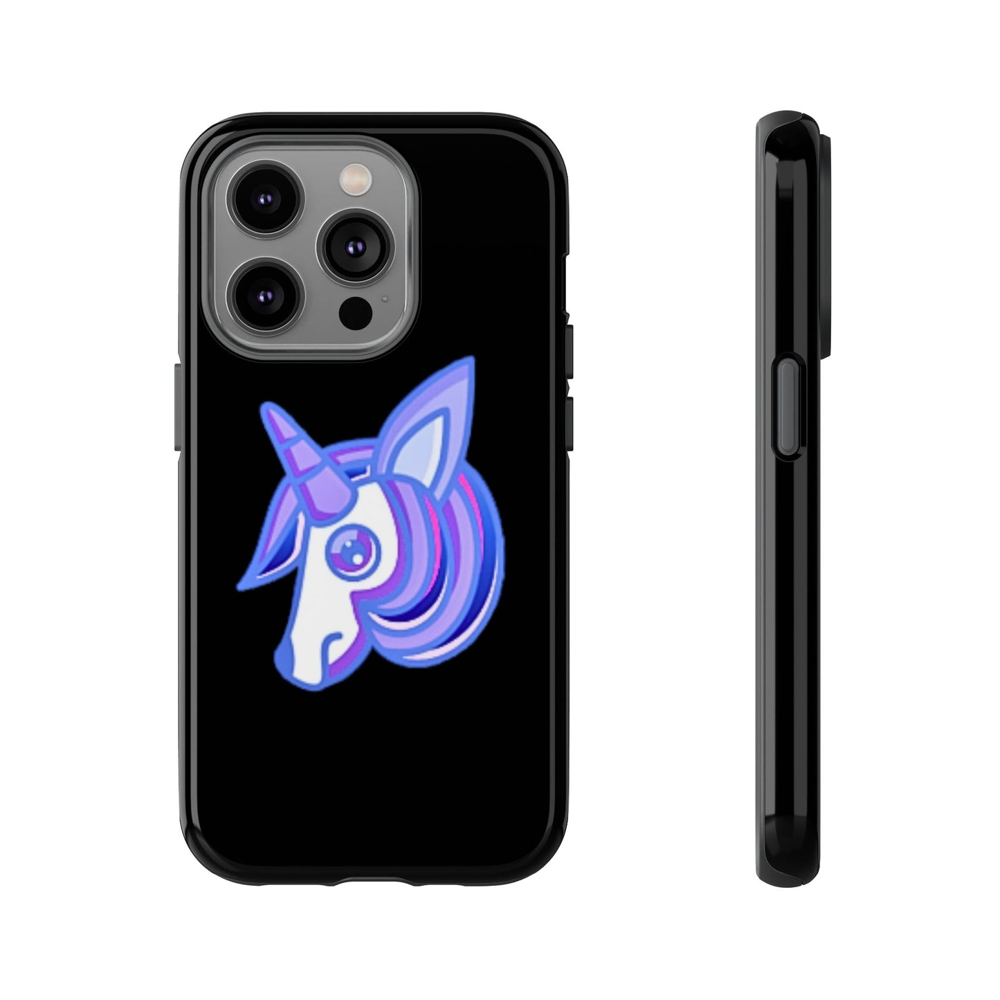 Gothic Unicorn Hard Phone Case for I Phone and Galaxy