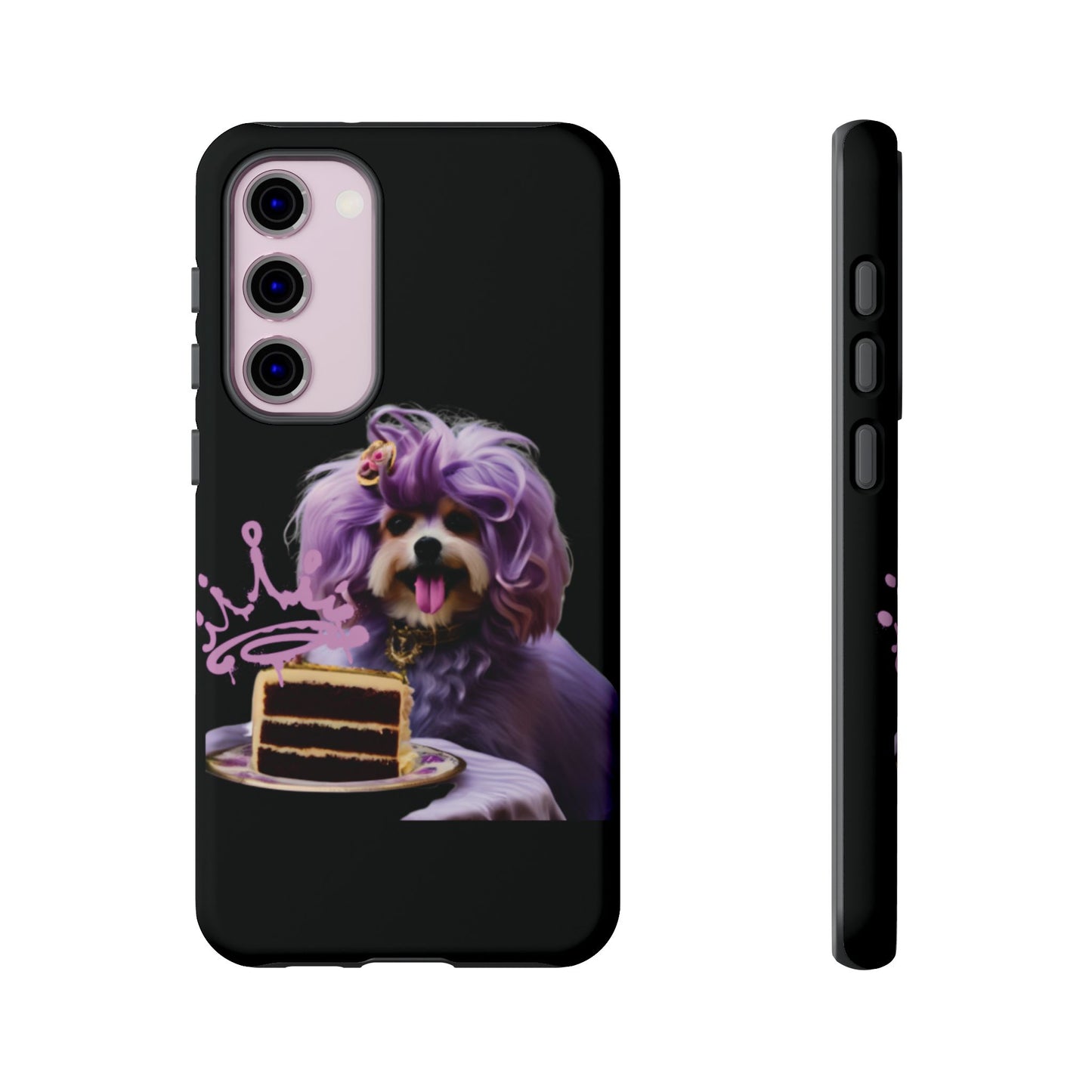 Marie Antoinette Style Dog With Cake Phone Case  for I Phone and Galaxy